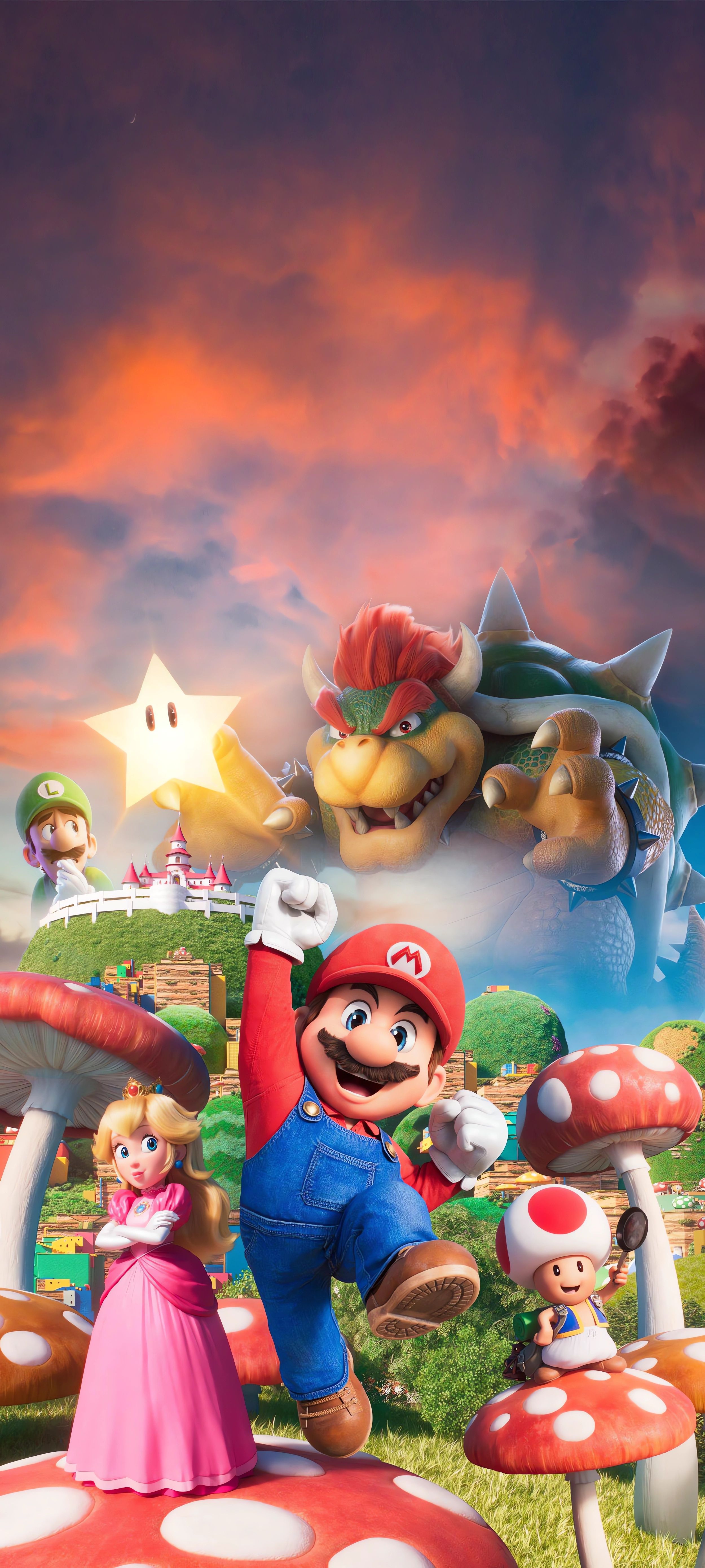 Super Mario Bros. Movie 2023 iPhone Wallpaper