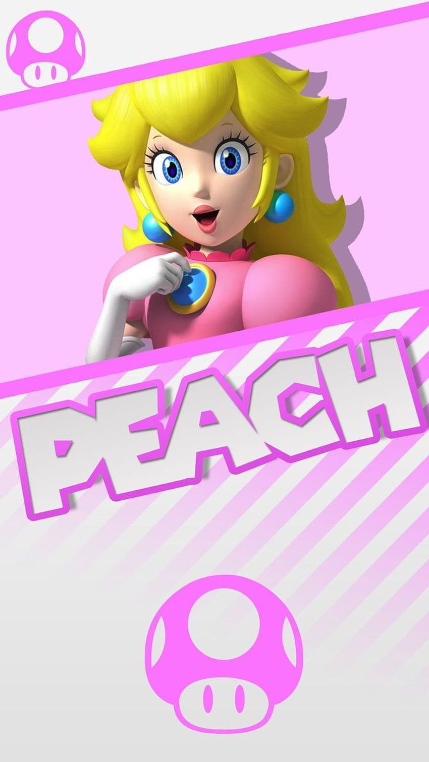 Peach wallpaper for mobile devices! By<ref> Princess Peach</ref><box>(198,73),(846,445)</box> - Super Mario, Princess Peach