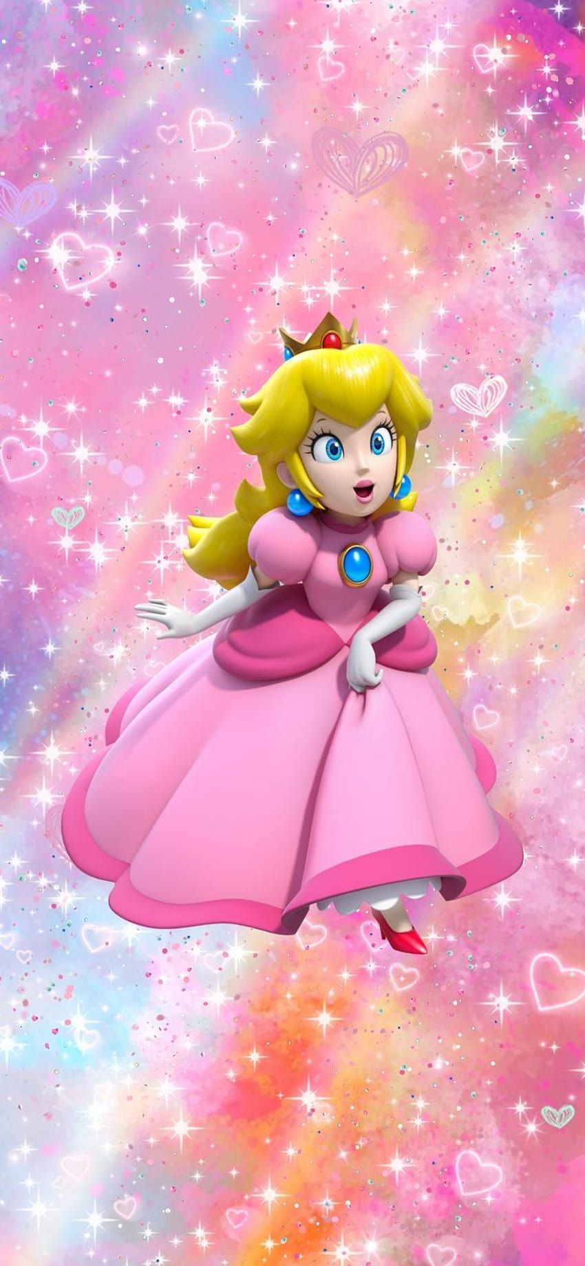 Nintendo Princess Peach aesthetic phone background, princess peach phone HD phone wallpaper