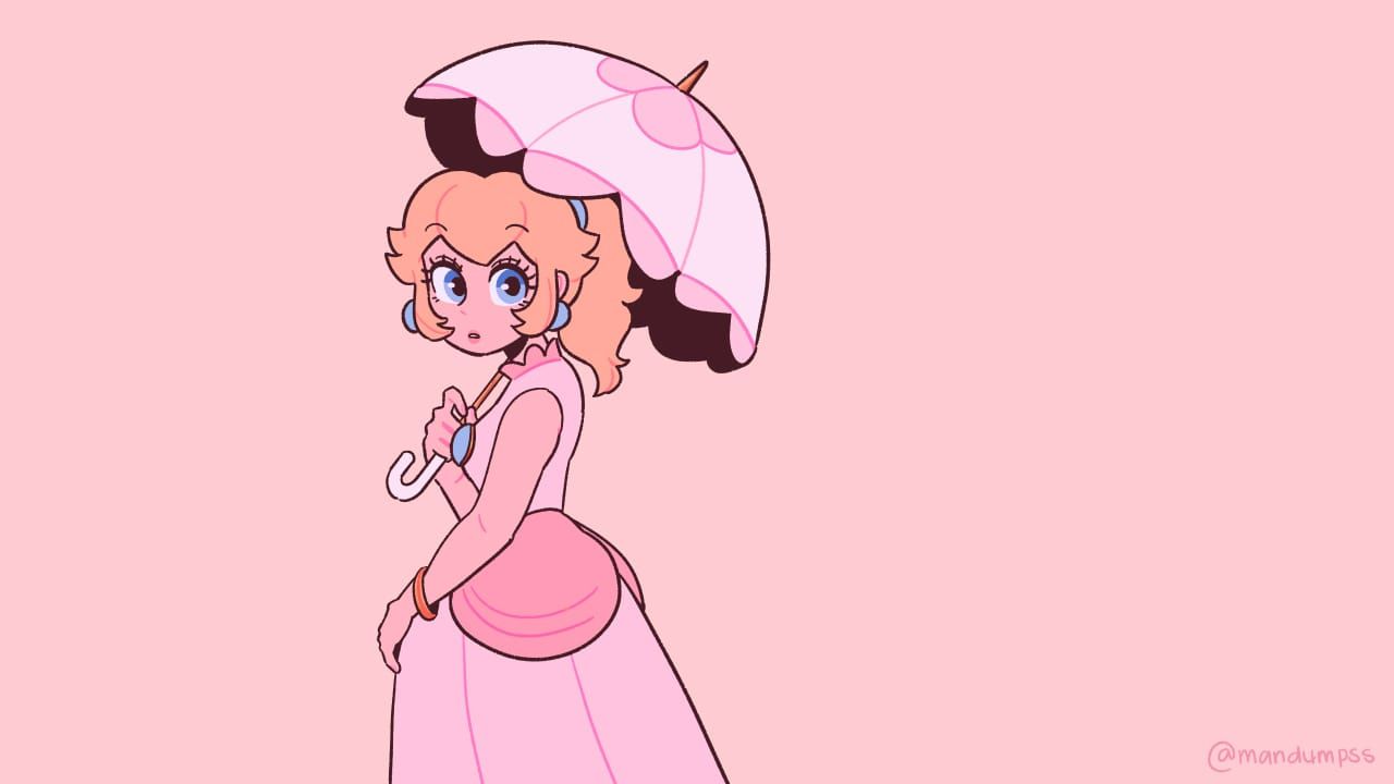 Peach in a pink dress - Princess Peach