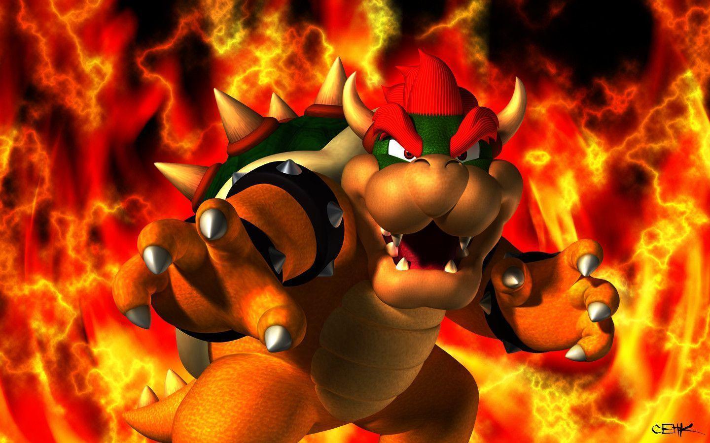 Bowser, the main antagonist of the Mario franchise - Bowser