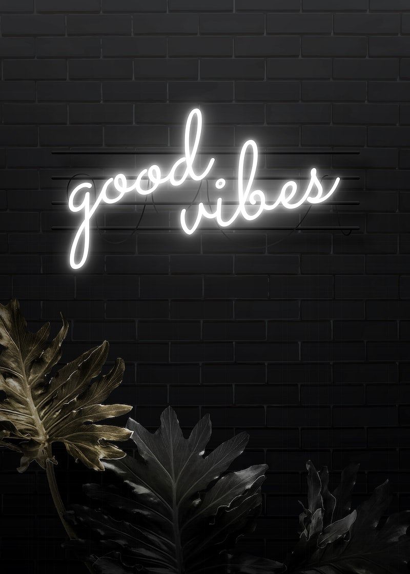 Neon Good Vibe Light Image Wallpaper