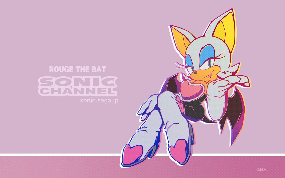 Rouge the bat from the Sonic the hedgehog series - Sonic