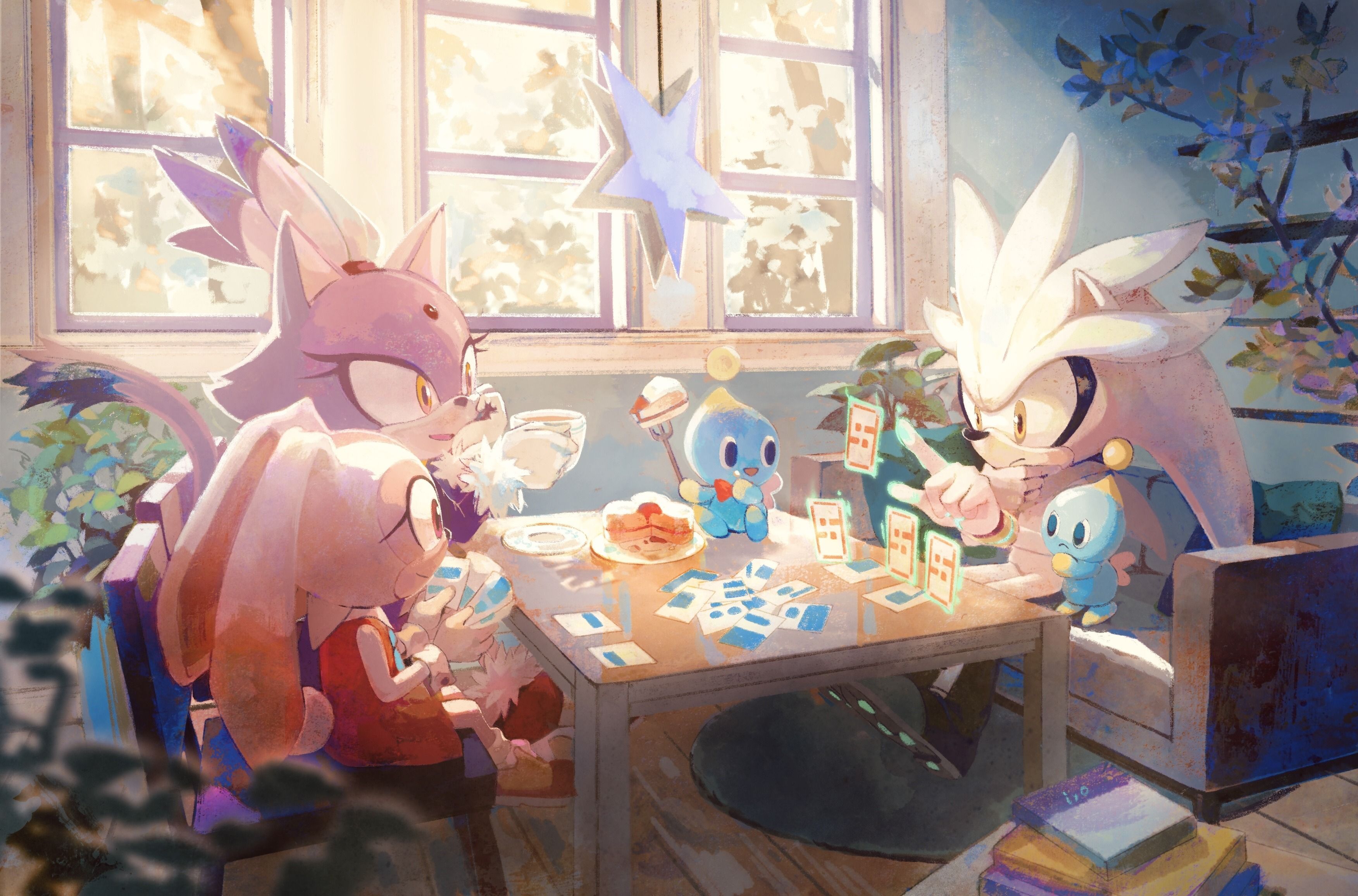 A group of Pokemon sitting around a table - Sonic