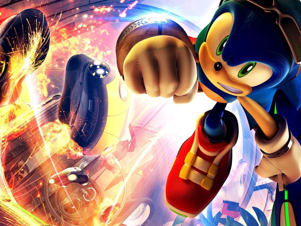 Sonic The Hedgehog wallpaper with Sonic in a fight - Sonic
