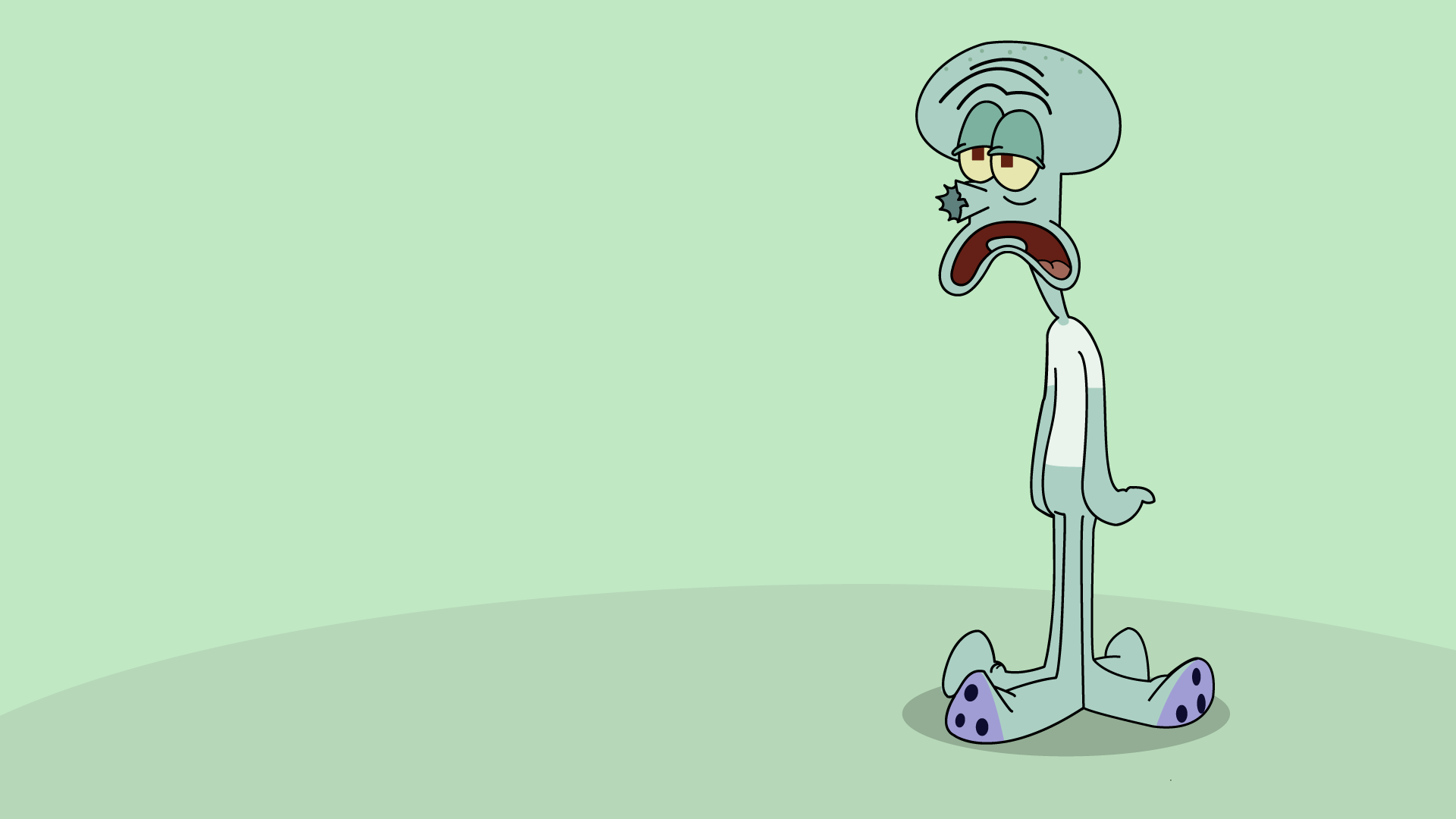 I made this Squidward wallpaper, what do you guys think? [1920x1080]