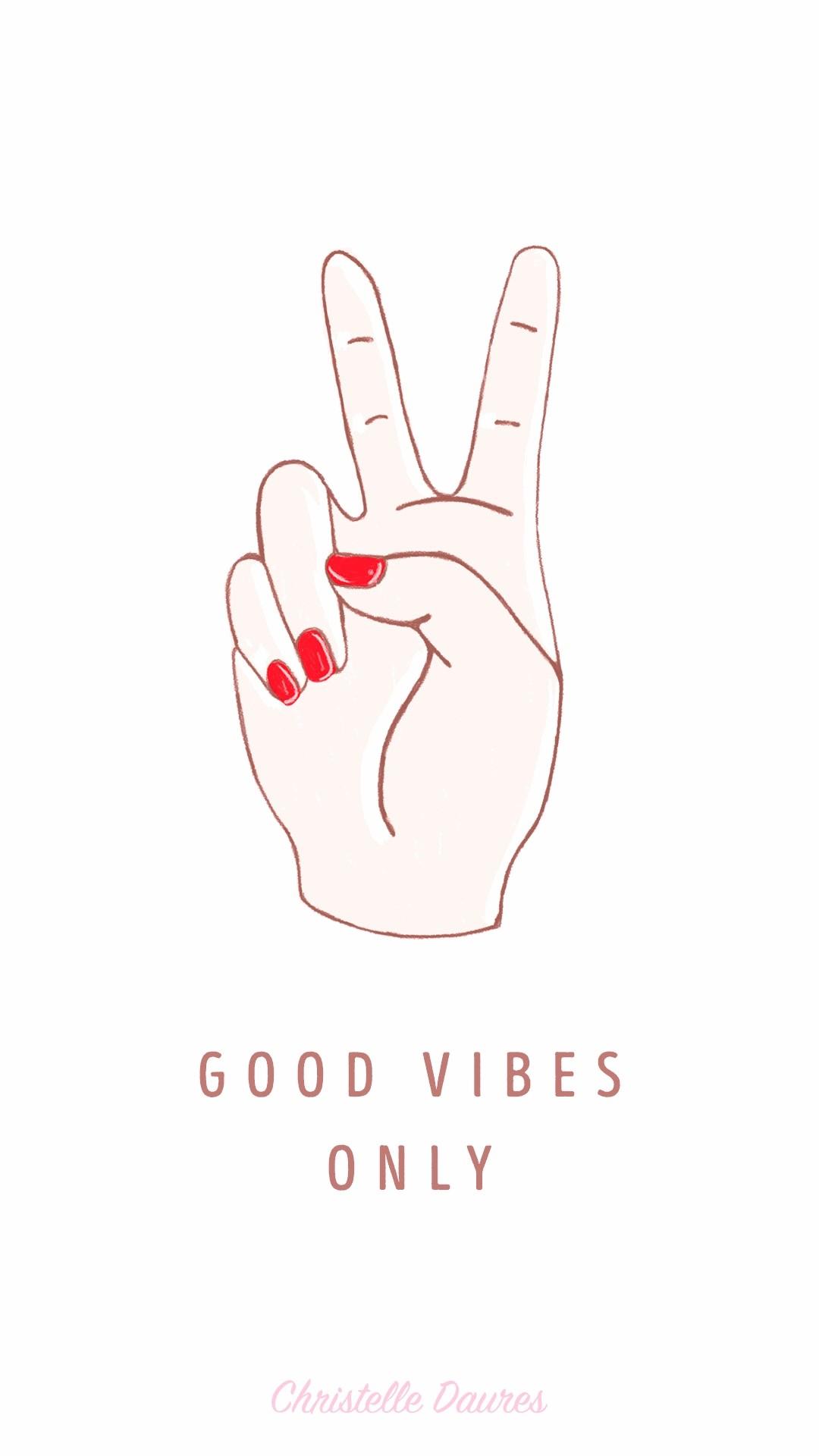 A poster that says good vibes only - 