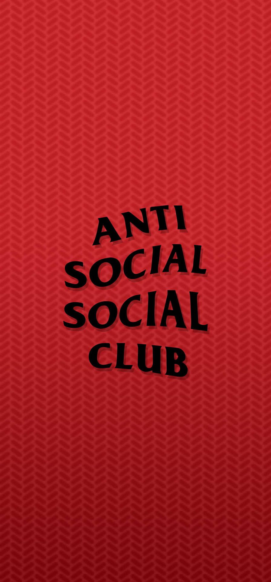 Download Anti Social Social Club Red Black Wallpaper
