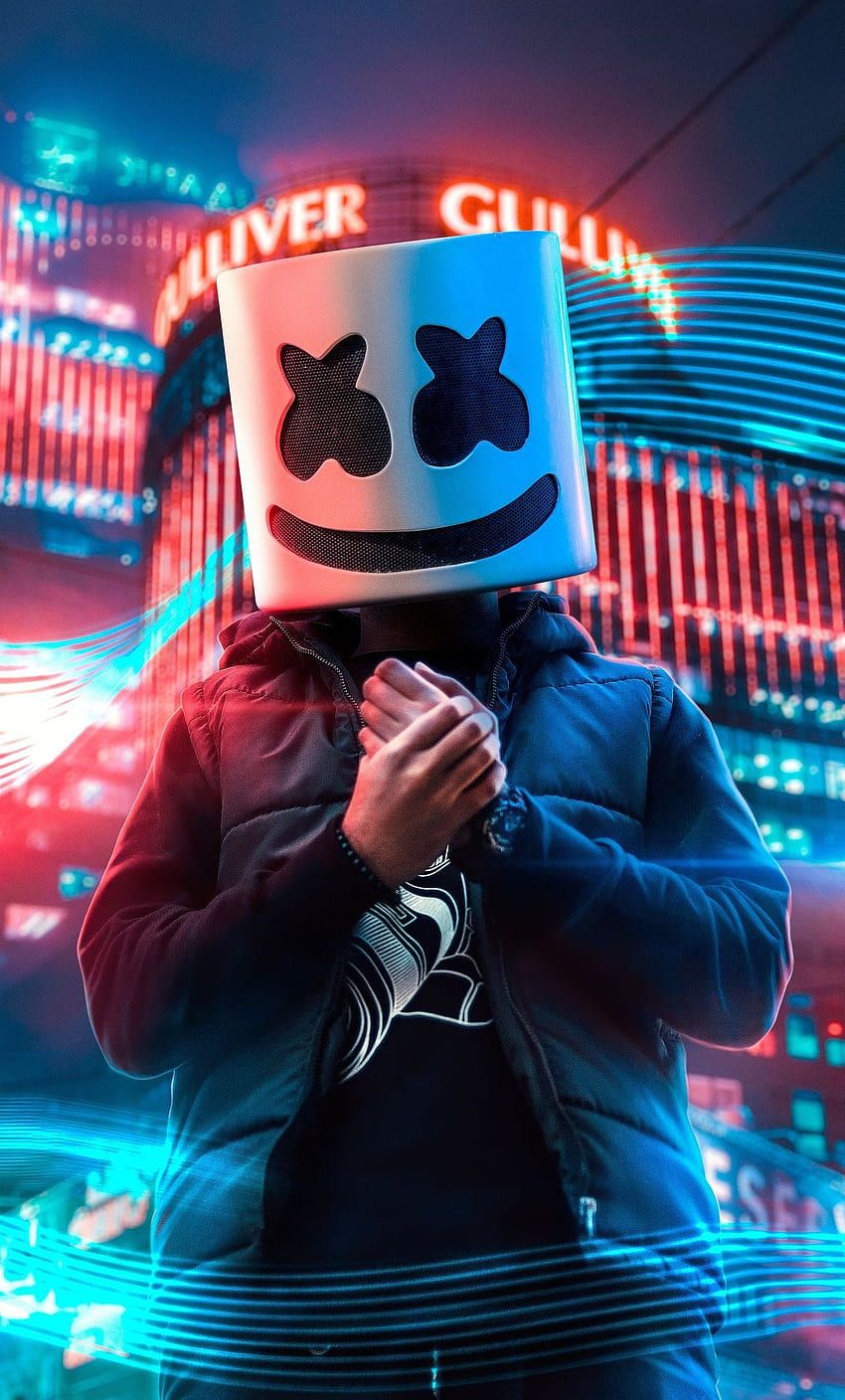 Marshmello 3D , 3D Marshmallow HD phone wallpaper