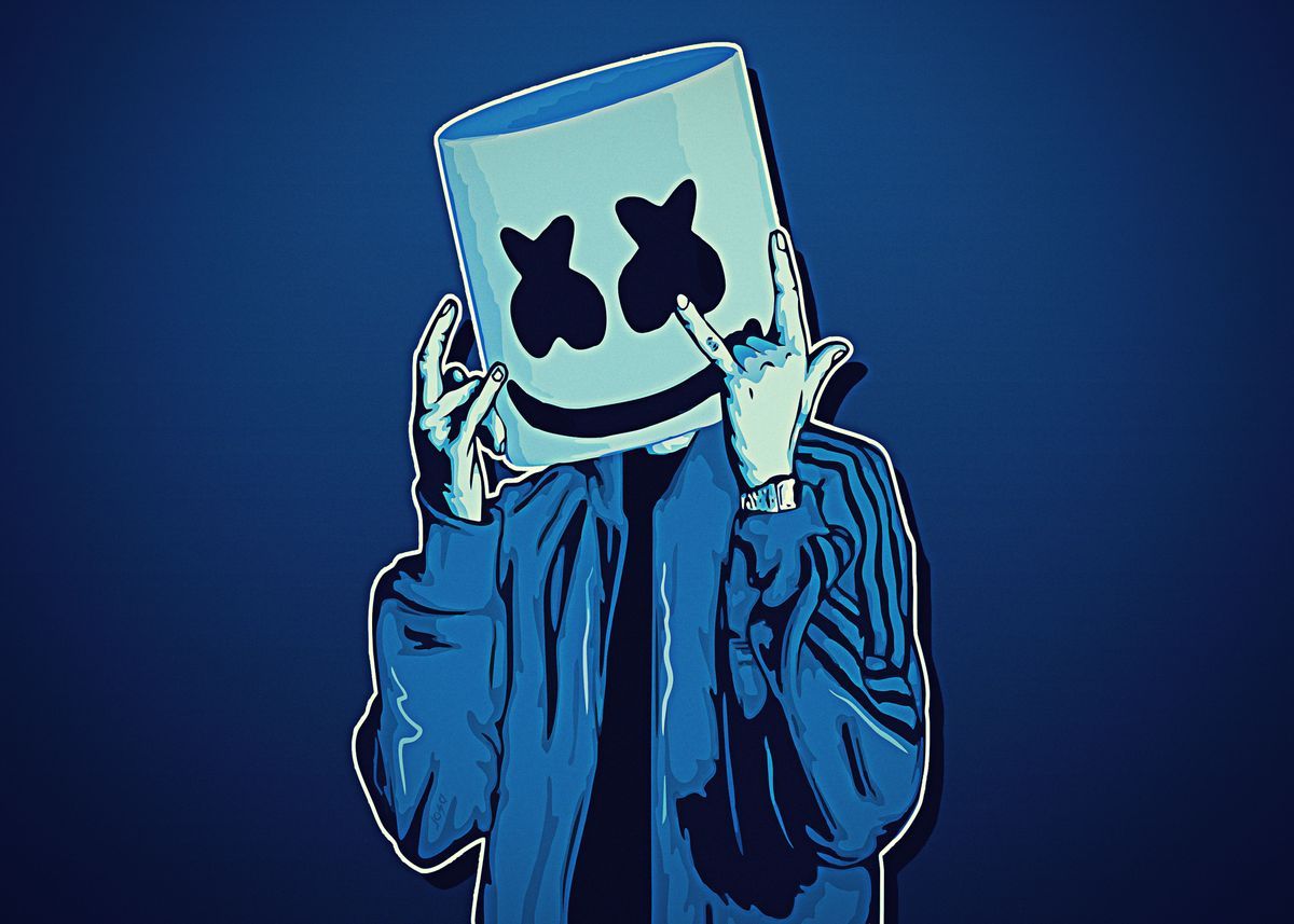 DJ Marshmello' Poster