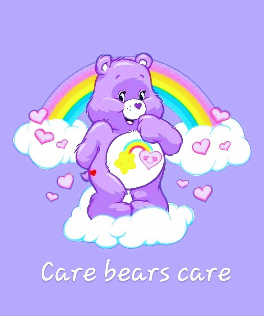 Care bears pink HD wallpaper