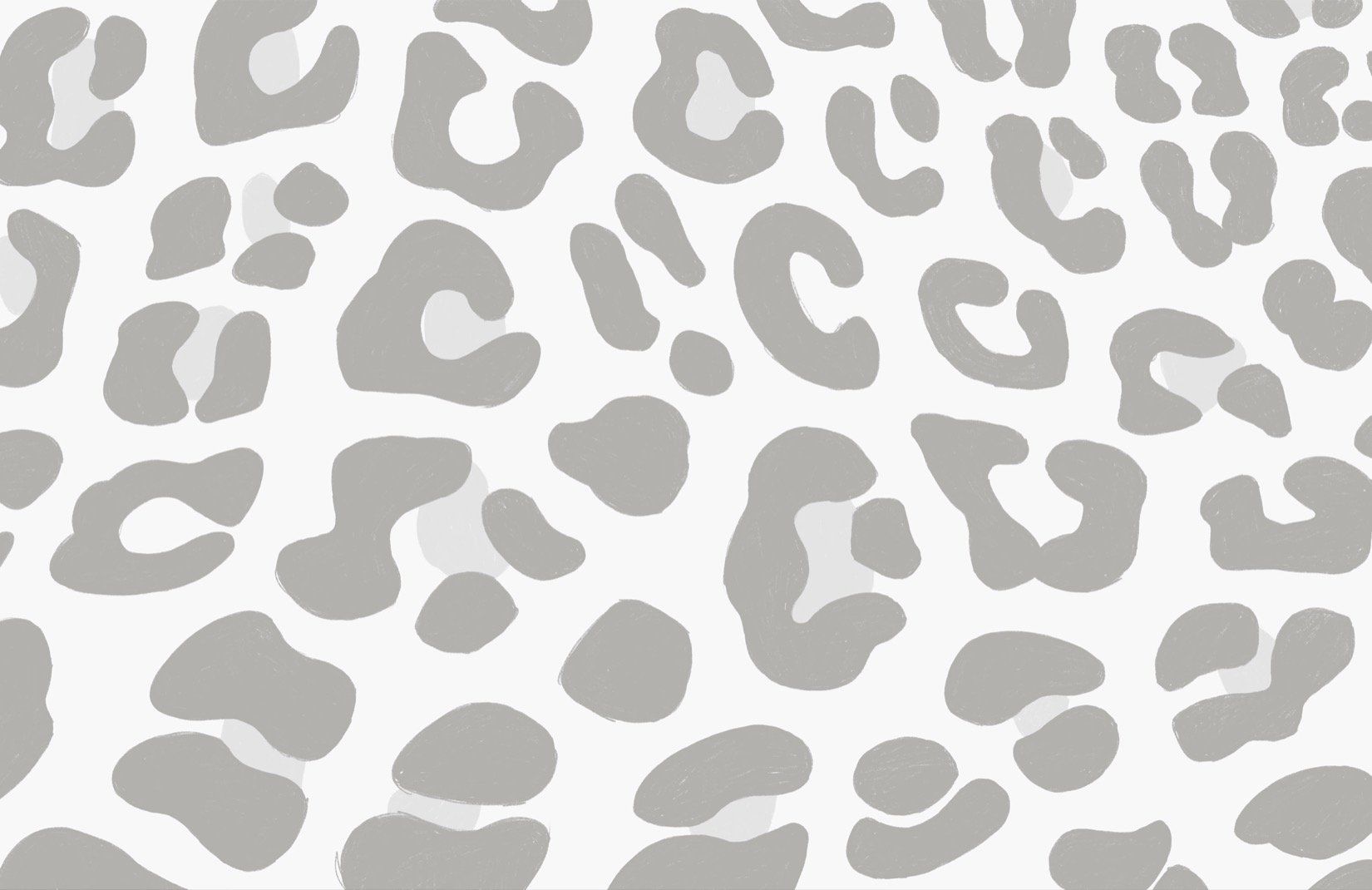 Gray Leopard Animal Print Wallpaper Mural