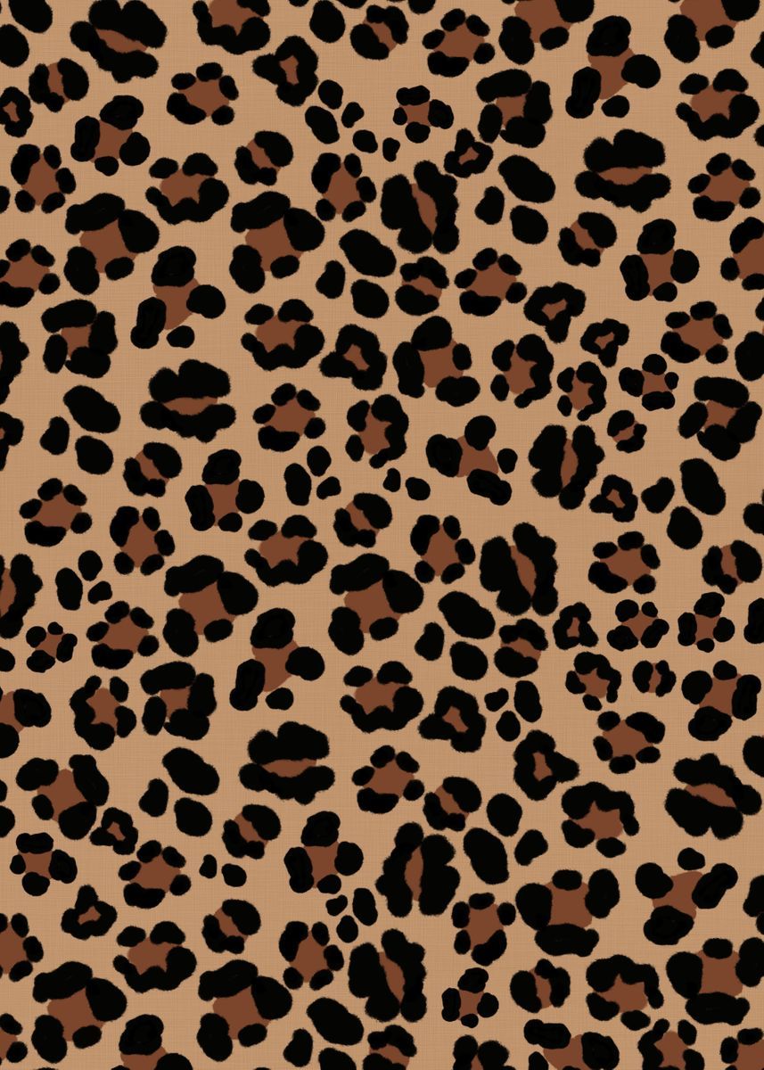 Leopard Print Glam 1' Poster by Anita's & Bella's Art. Displate. Cheetah print wallpaper, Leopard print wallpaper, Animal print wallpaper