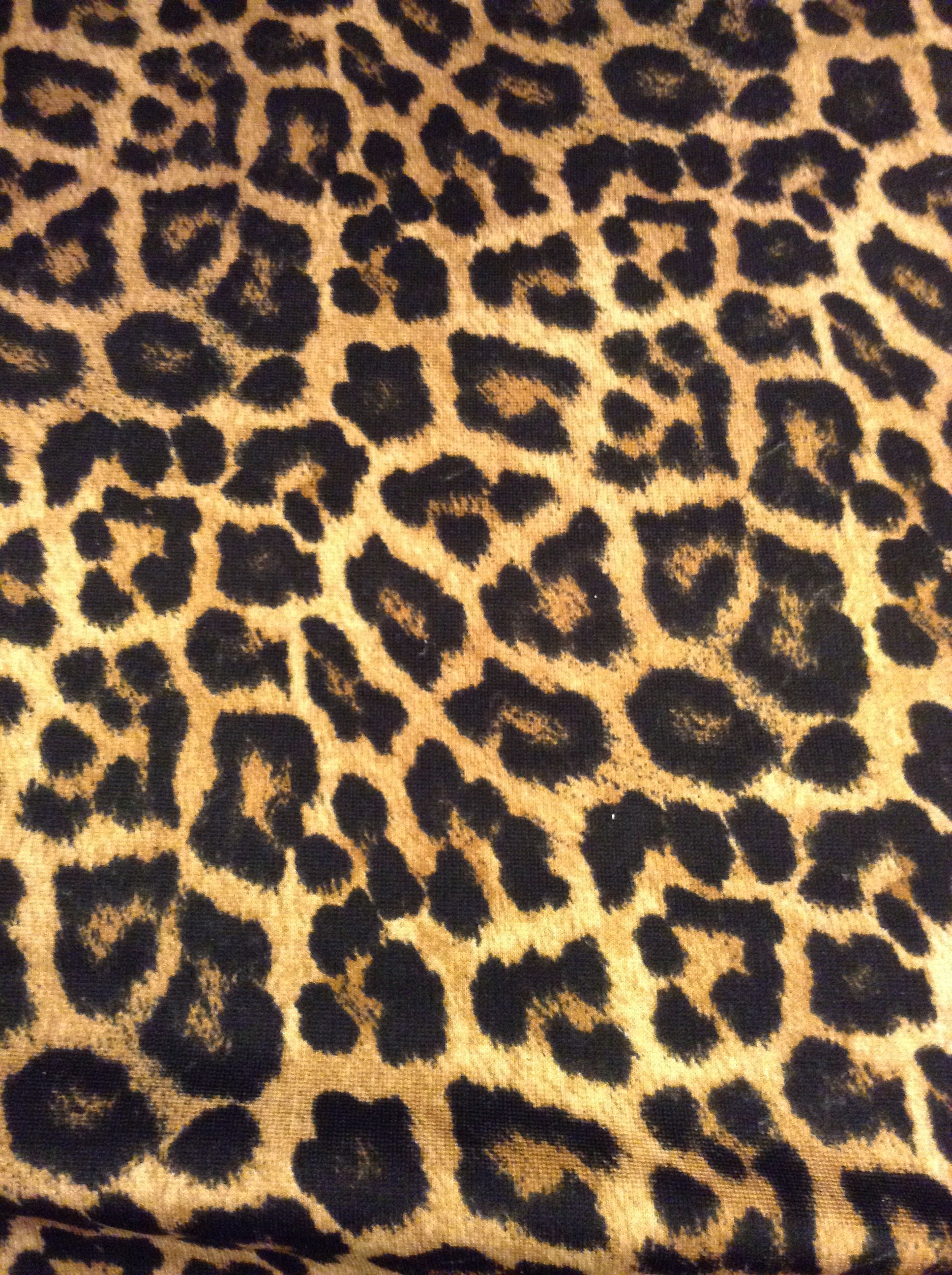 A close up of an animal print fabric - Leopard