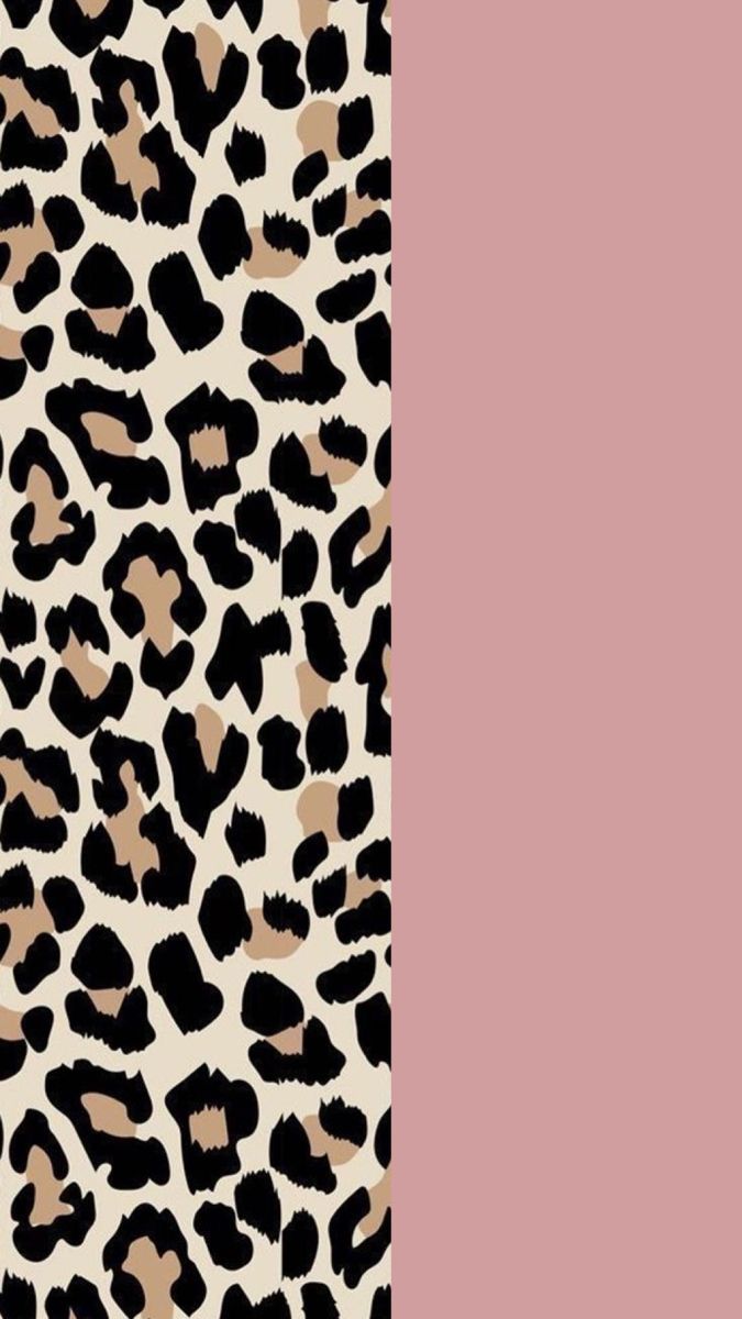 A leopard print pattern on pink background - Leopard