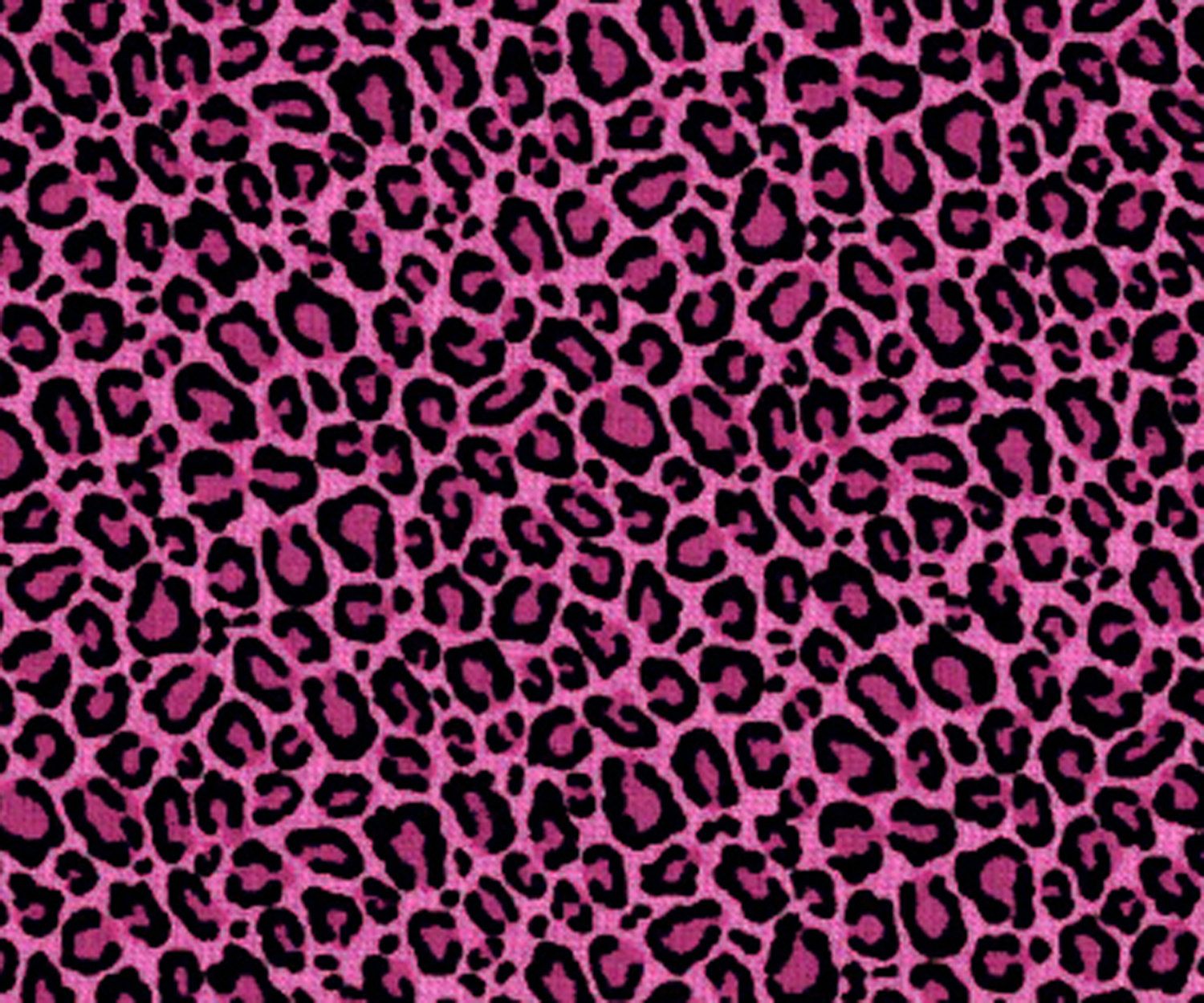 A pink and black leopard print fabric - Leopard