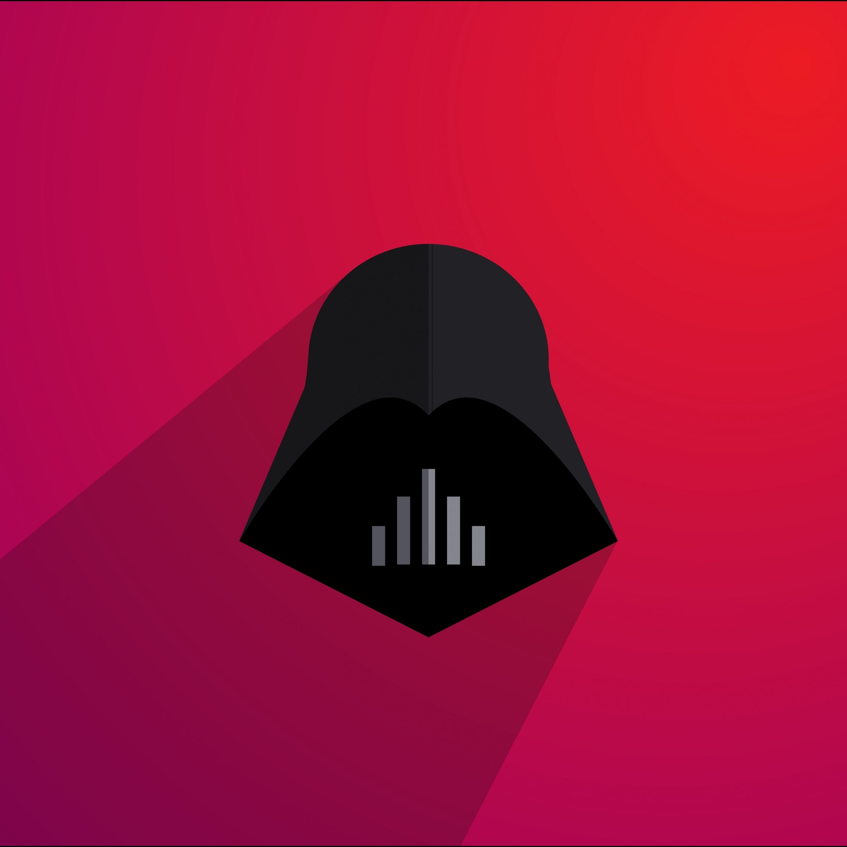 Download wallpaper 2932x2932 darth vader, minimal, art, ipad pro retina, 2932x2932 HD background, 16740