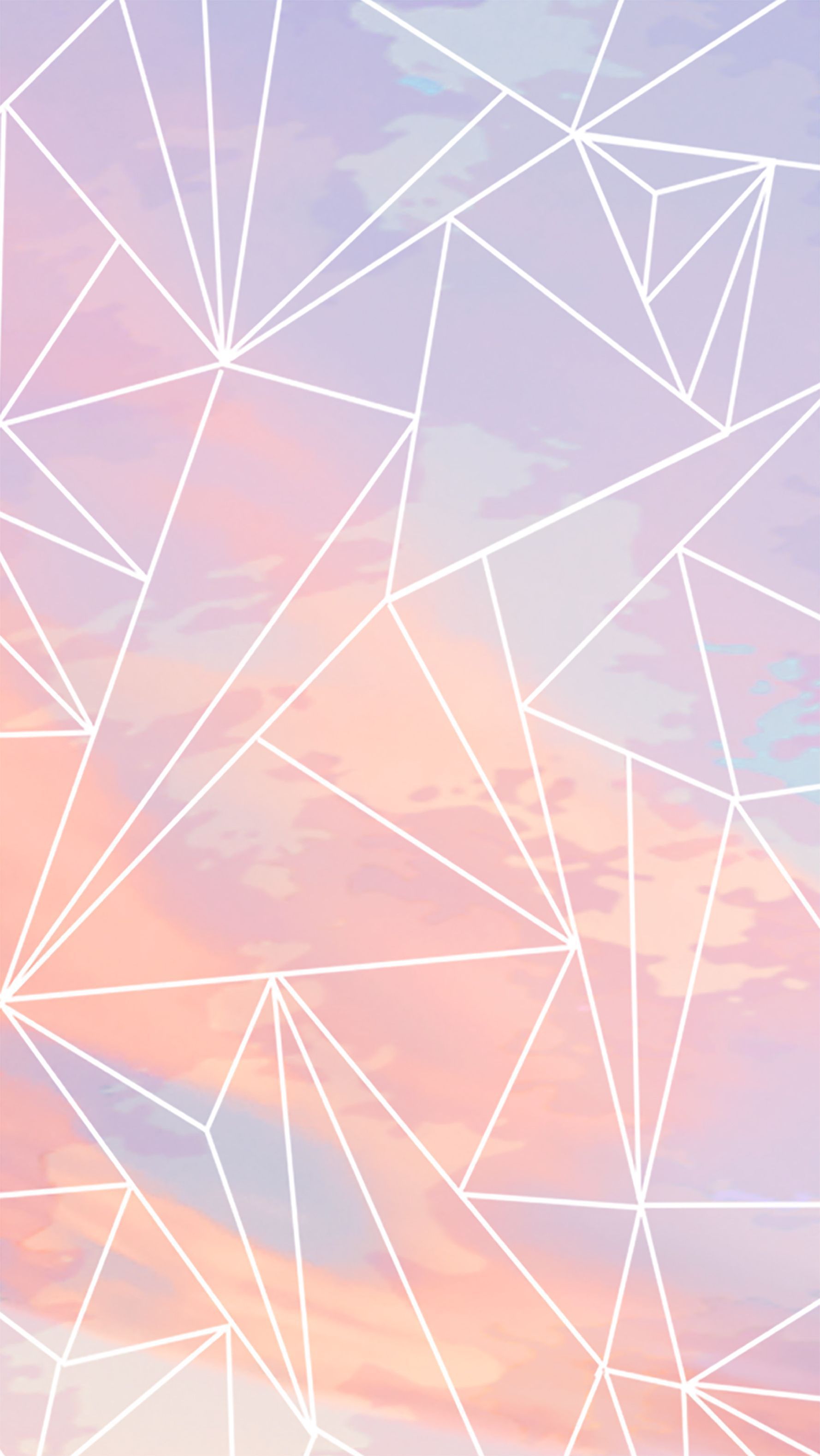 A pink and purple sky with geometric shapes - Design, geometry