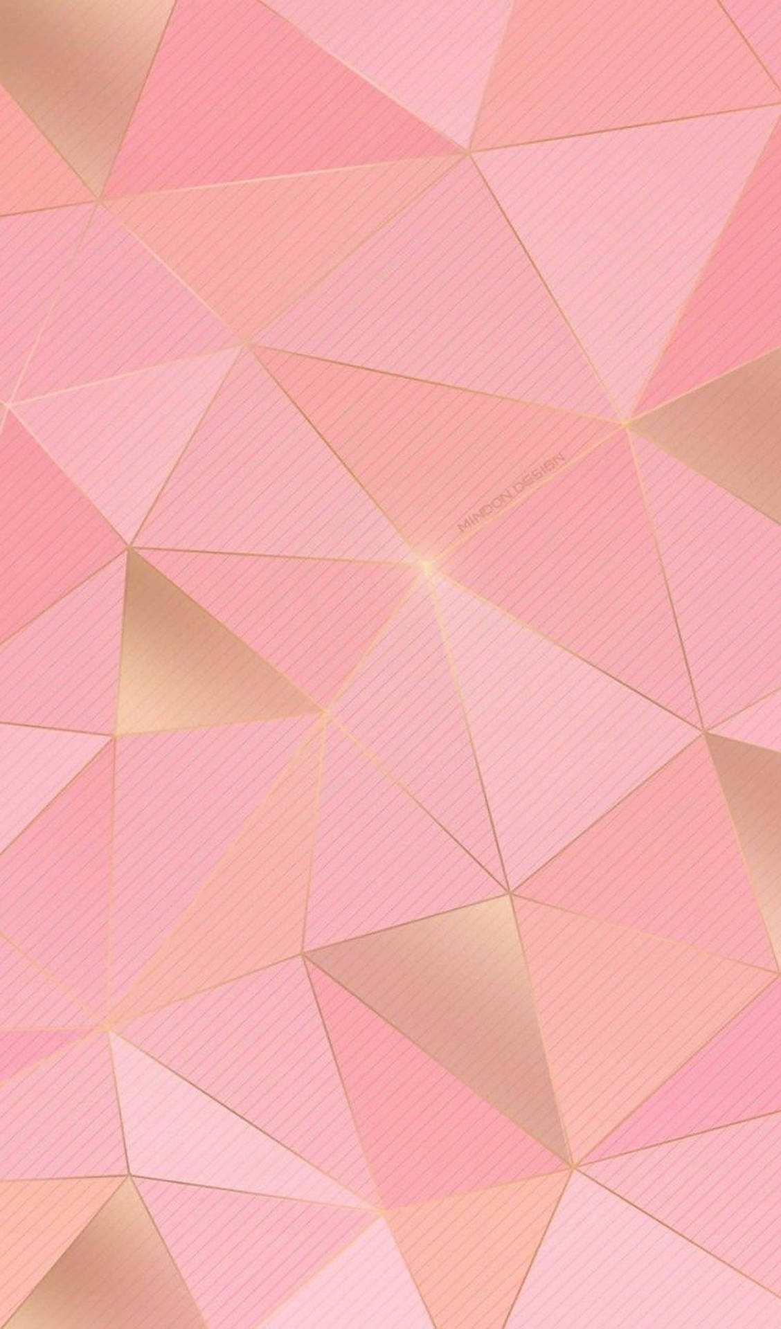 Geometric iPhone Wallpaper in Pastel Pink and Rose Gold with high-resolution 1080x1920 pixel. You can use this wallpaper for your iPhone 5, 6, 7, 8, X, XS, XR backgrounds, Mobile Screensaver, or iPad Lock Screen - Geometry, soft pink, light pink, design