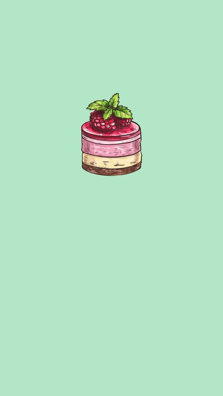IPhone wallpaper with a raspberry cake - Food, cake