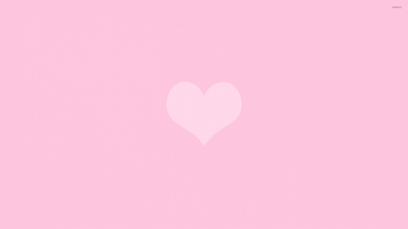 Heart on a pink background wallpaper - Abstract wallpapers - #19948 - Pink heart