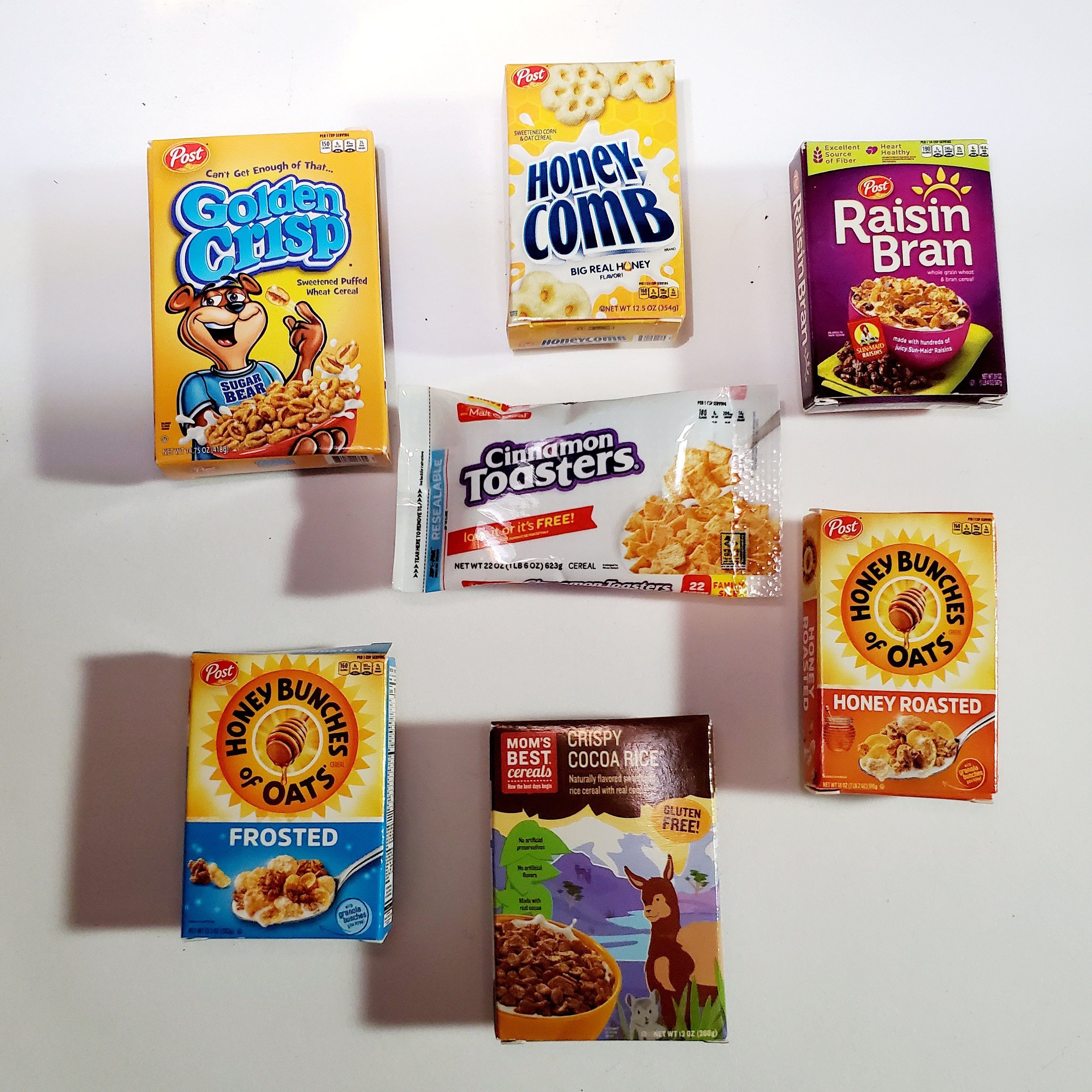 A variety of cereal boxes on the table - Chefcore