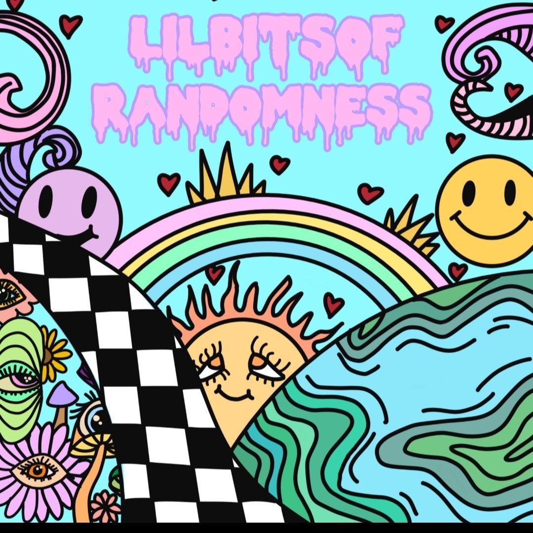 A colorful cover of a book called Lil Bits of Randomness - Chefcore
