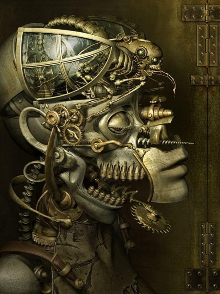 Mobile wallpaper: Sci Fi, Surrealism, Steampunk, Biomechanical People, 1234903 download the picture for free