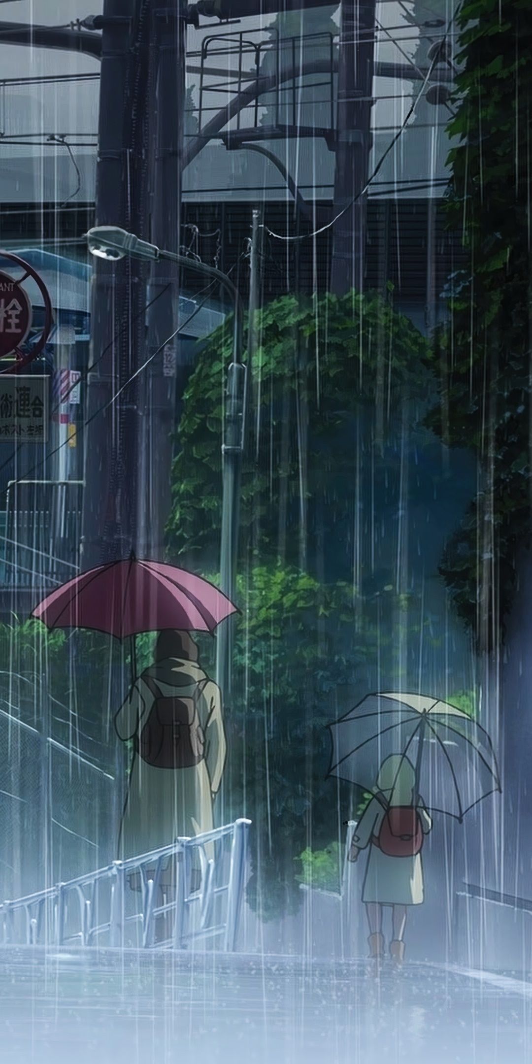 Wallpaper / Anime The Garden of Words Phone Wallpaper, Rain, 1080x2160 free download - Rain