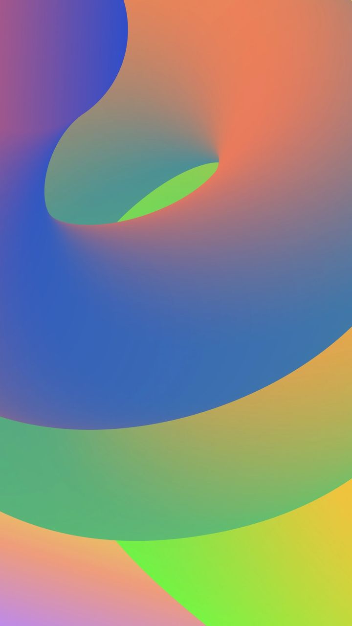 Free: 3D shapes iPhone wallpaper, blue