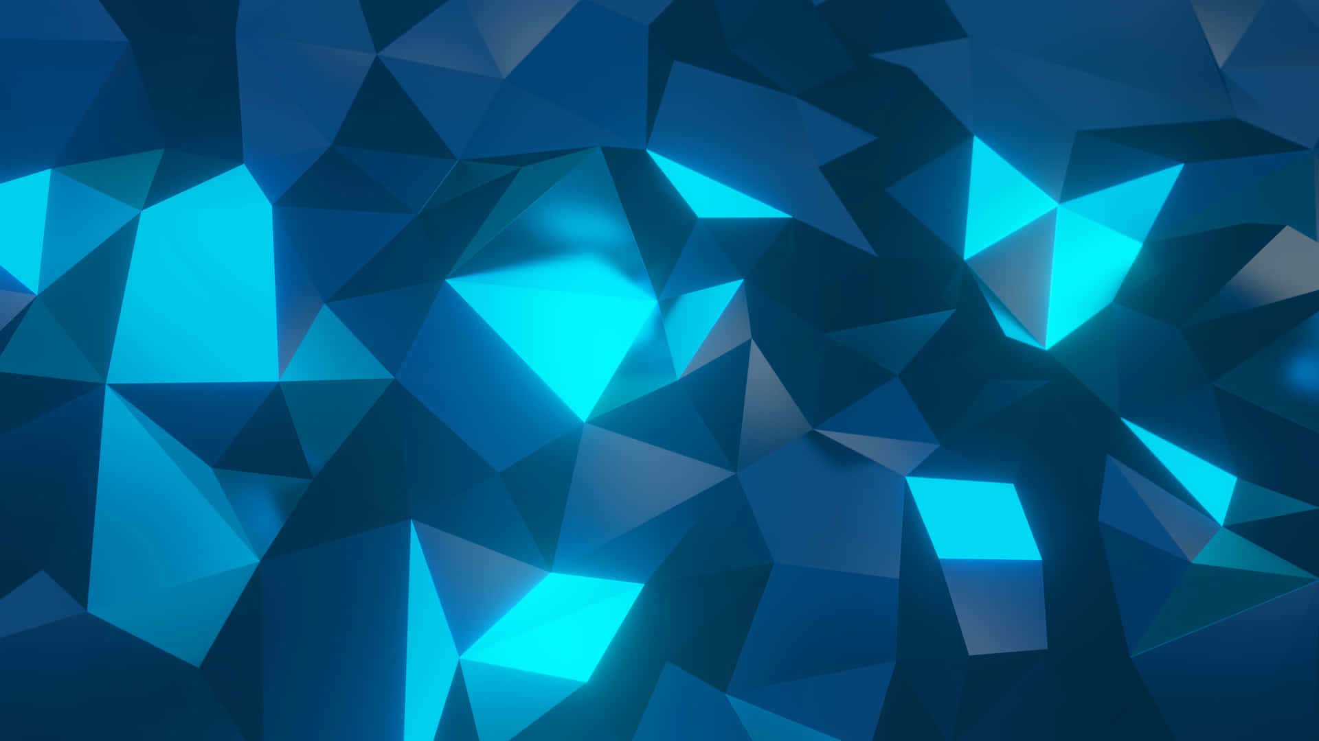 A blue abstract background - Low poly