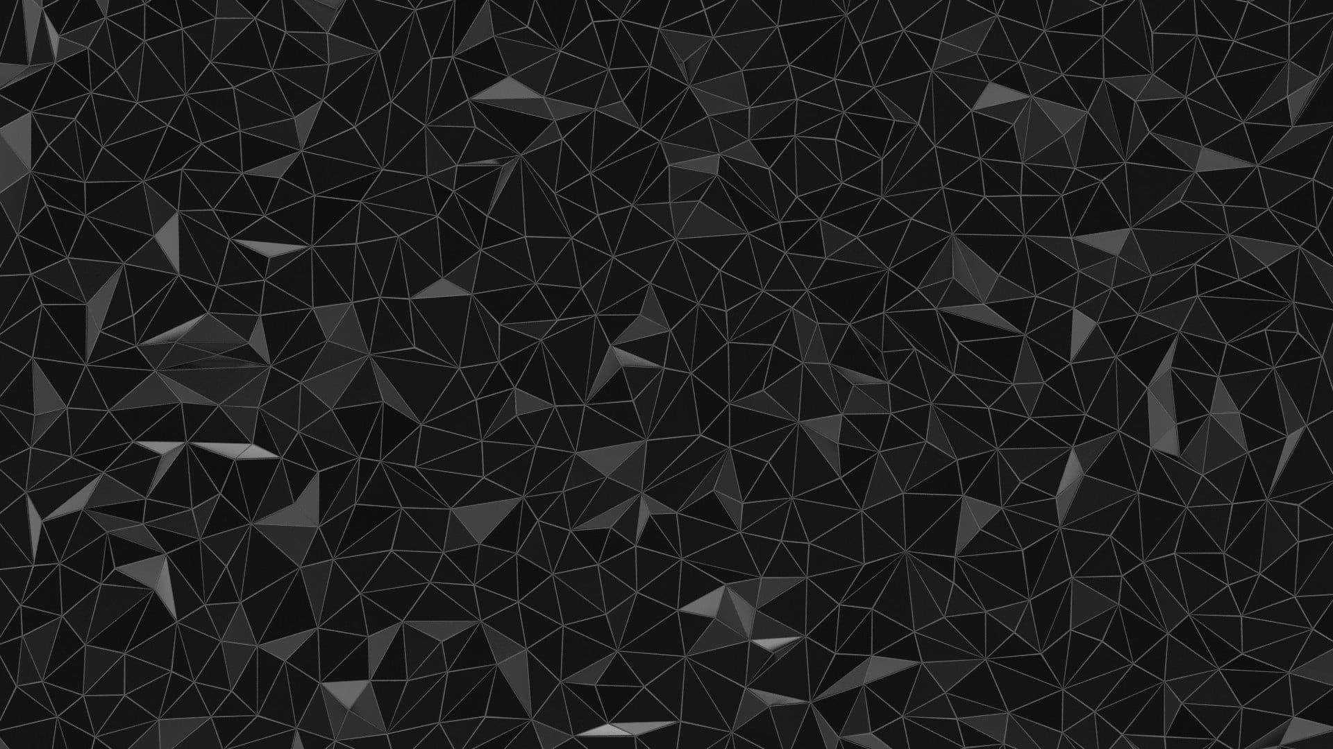 A black and white geometric pattern - Low poly