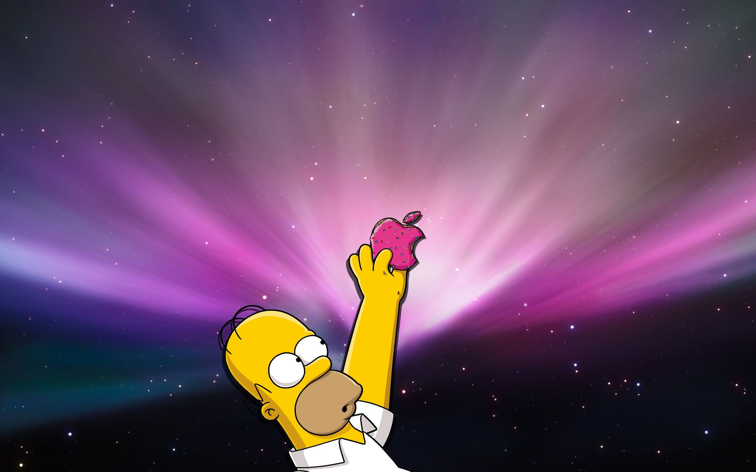 Homer Simpson Apple Wallpaper