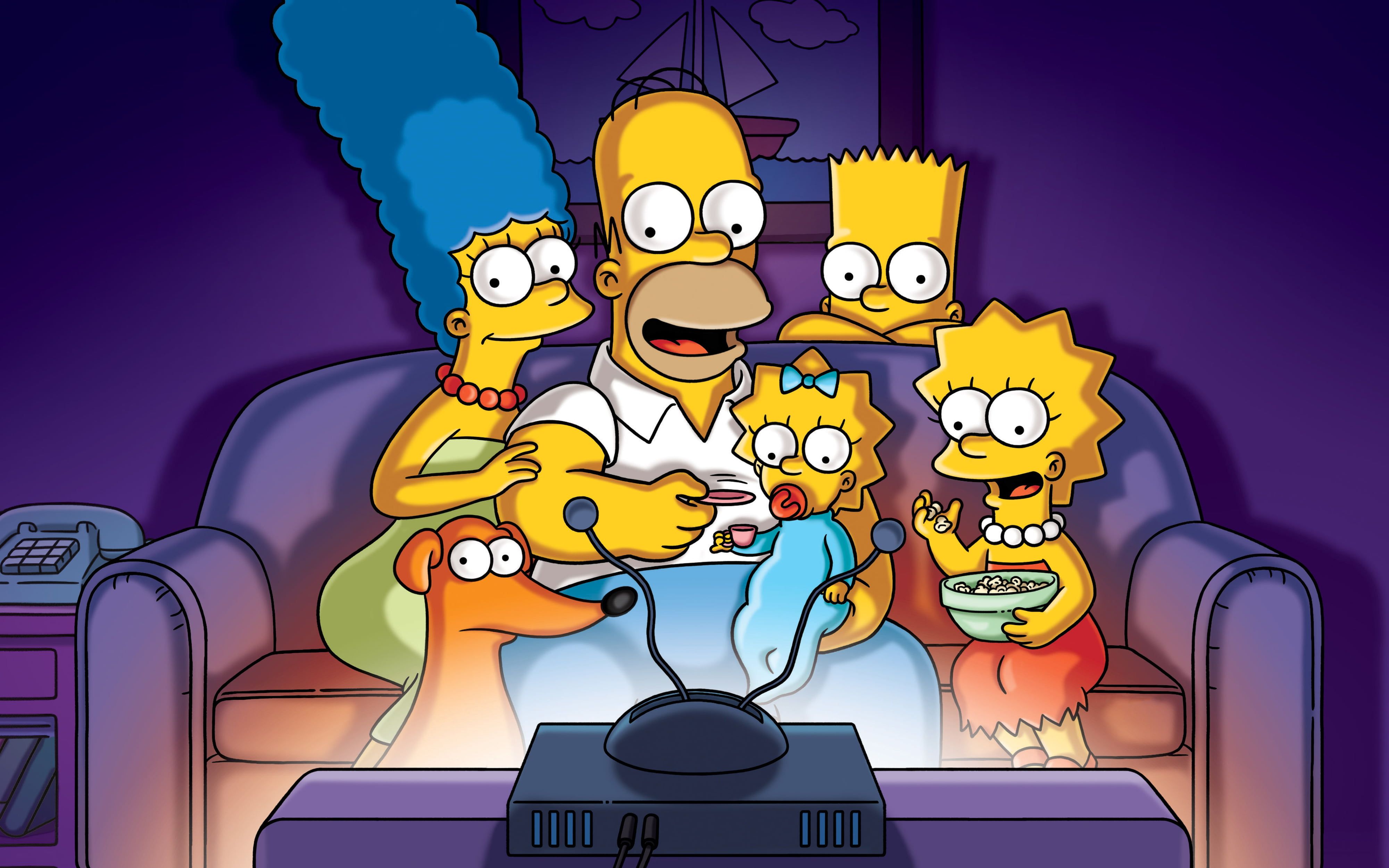 HD wallpaper: The Simpsons, tv series, Homer Simpson, Marge Simpson, Bart Simpson. The simpsons, Homer simpson, Bart simpson