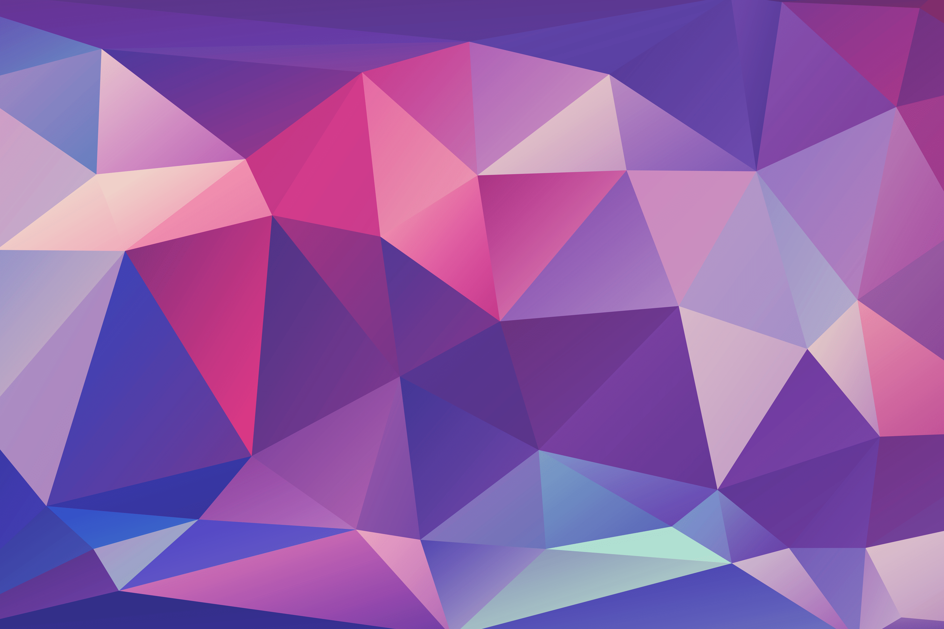 A purple and blue abstract background - Low poly