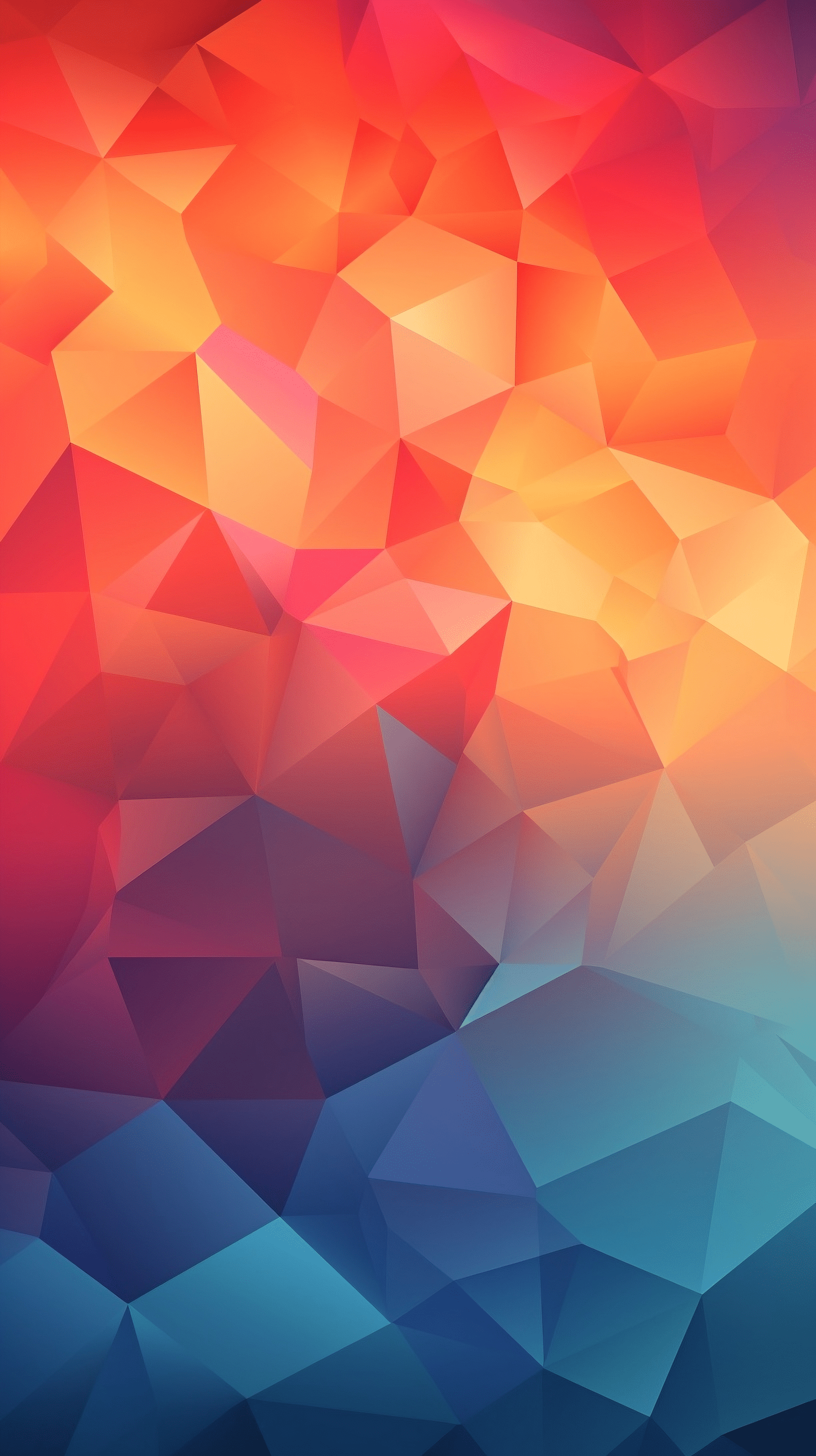 Colorful low poly wallpaper