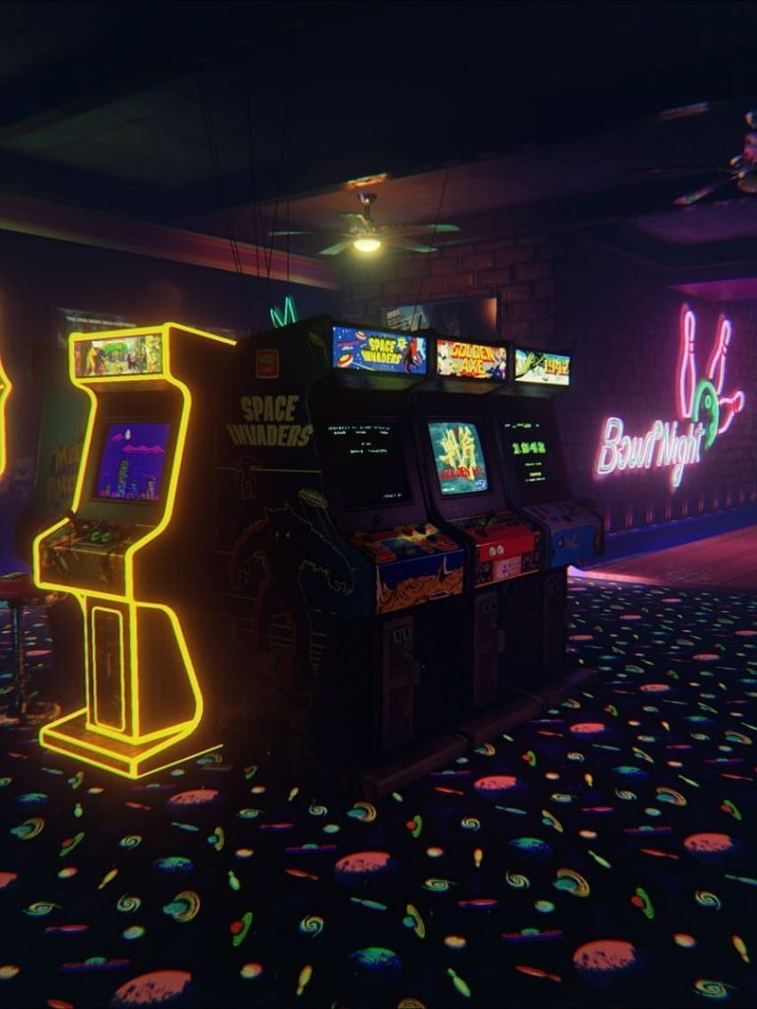Aesthetic and arcade HD wallpaper
