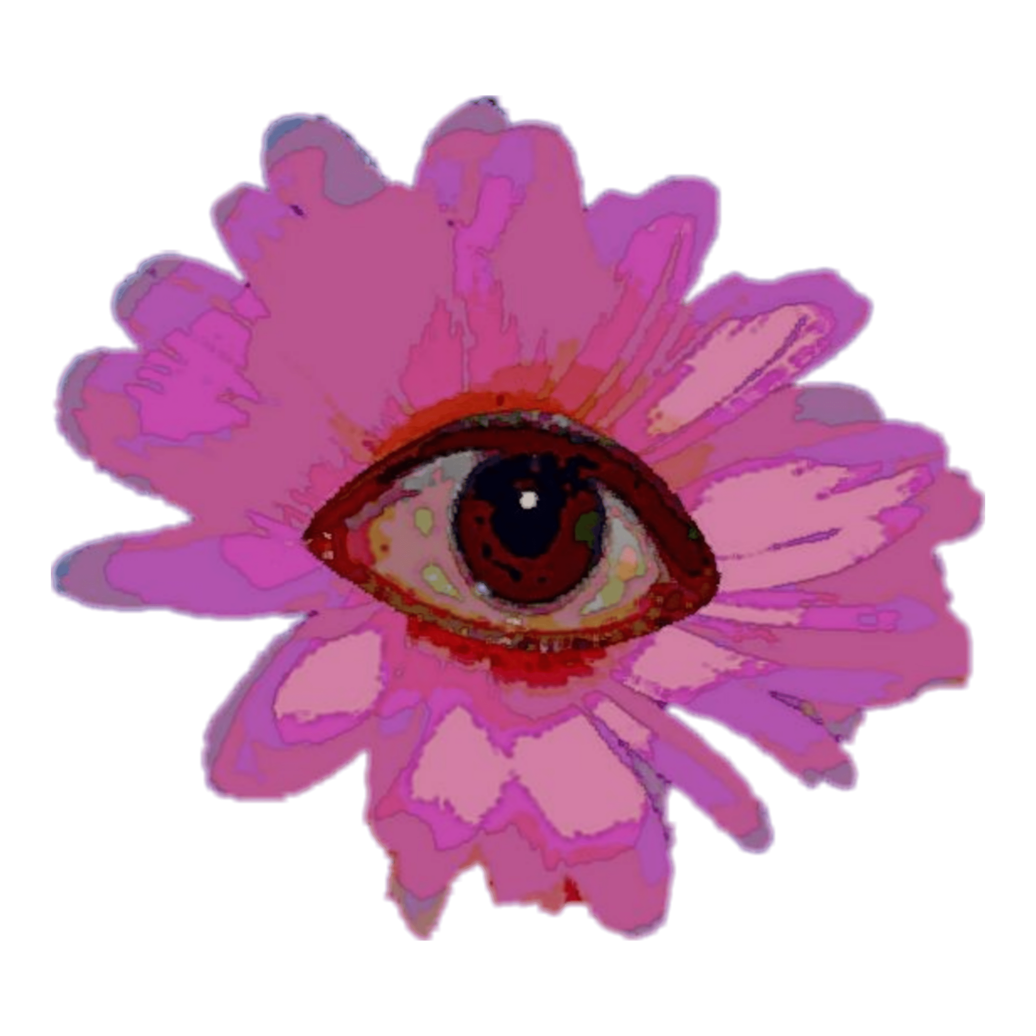 A flower with an eye in the center - Internetcore