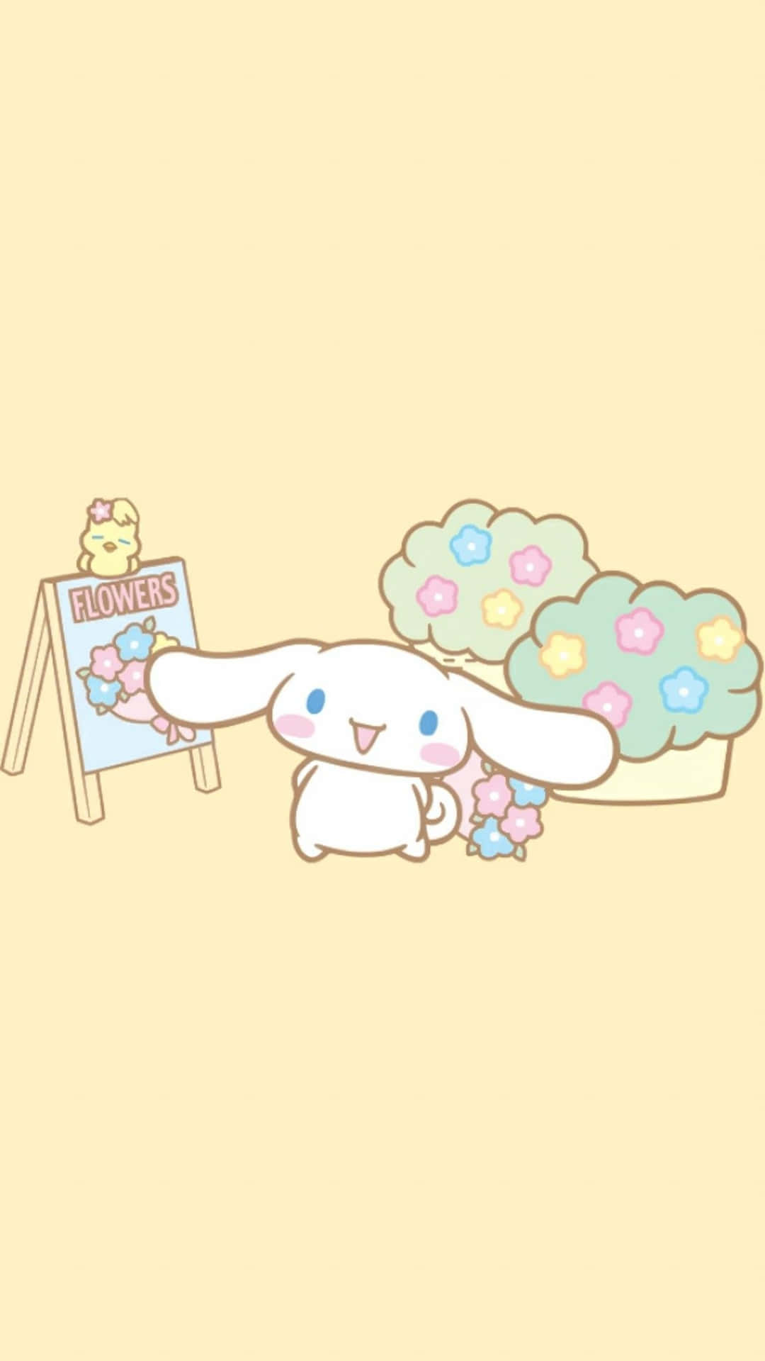 Cinnamoroll is selling flowers - Cinnamoroll