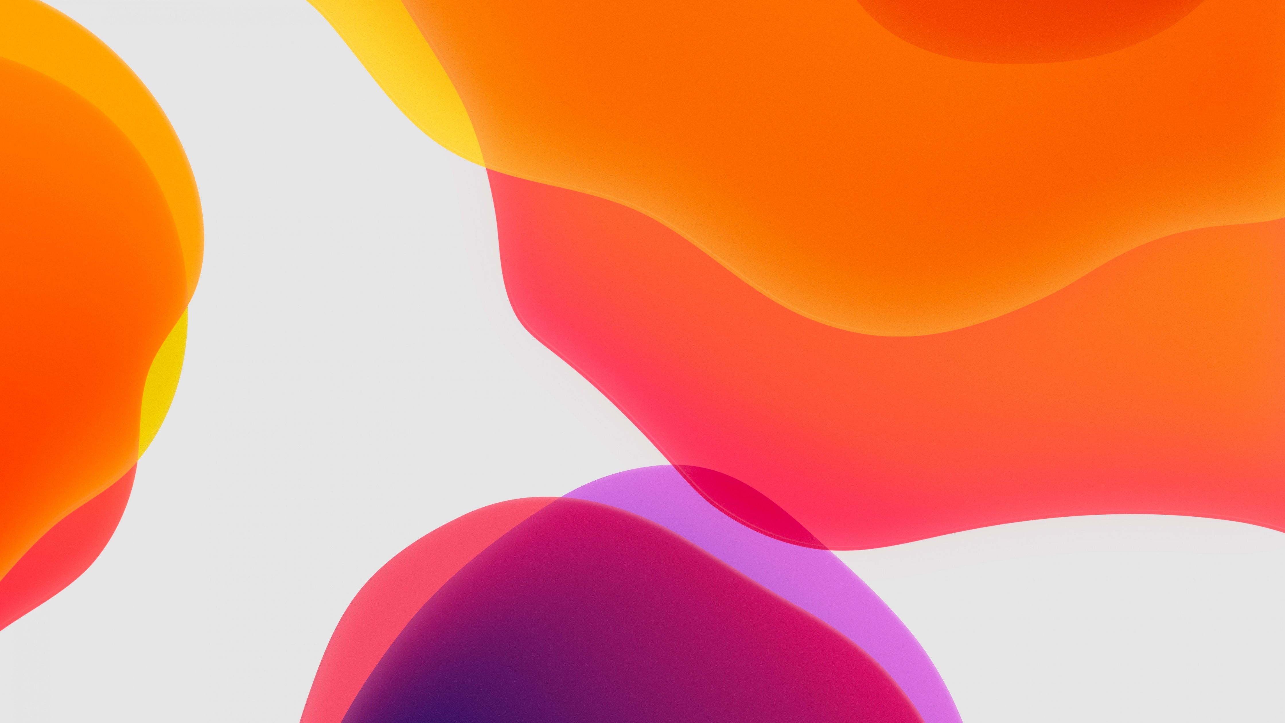 Download the iOS 13 wallpaper for iPhone and iPad - Orange, dark orange