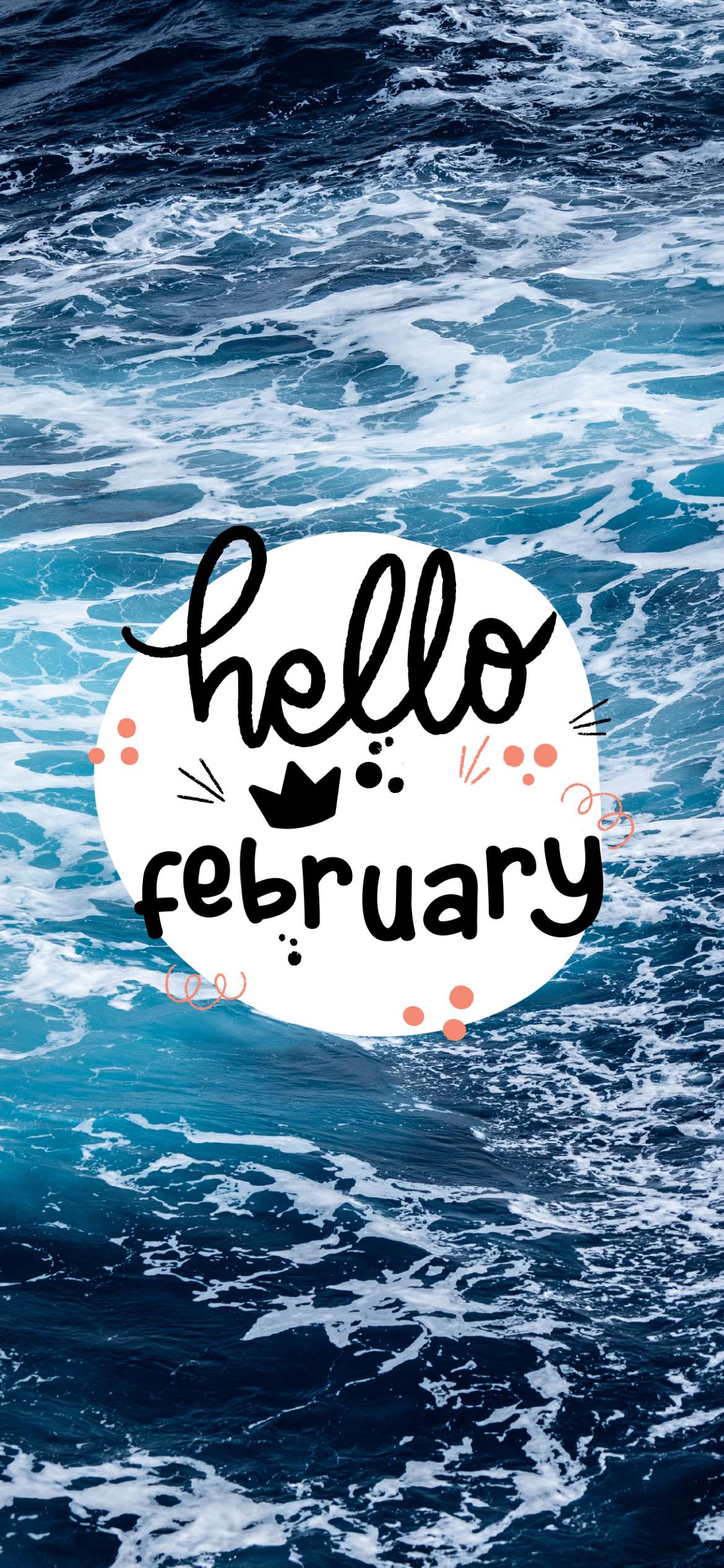 A poster that says hello february - February