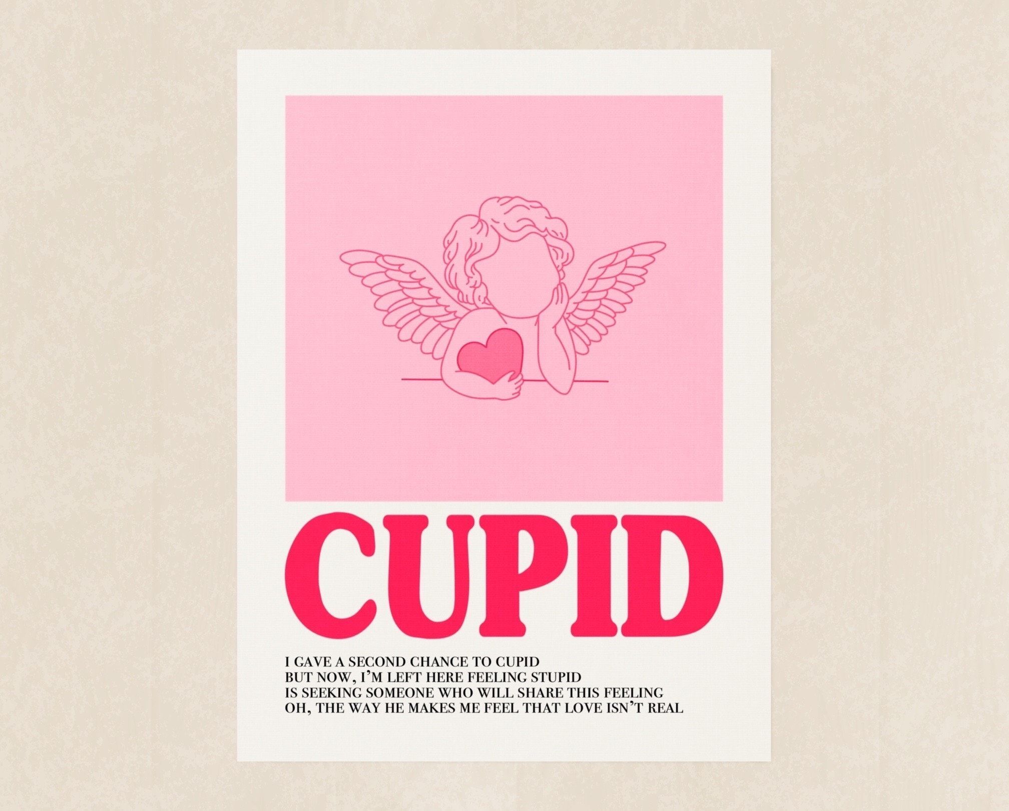 FIFTY FIFTY cupid Wall Print Aesthetic Kpop Decor