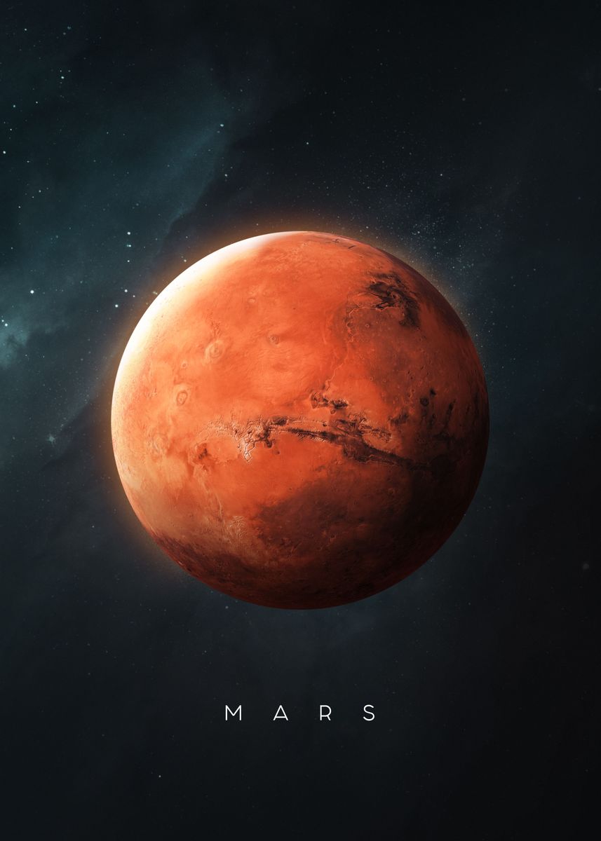 Mars - the fourth planet from the Sun, the second-smallest planet in the Solar System, after Mercury. - Mars
