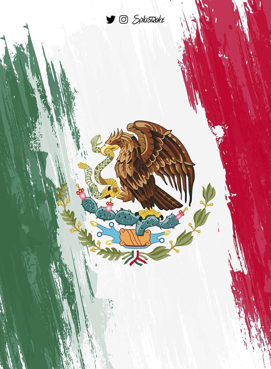 Mexico flag wallpaper for mobiles and tablets. - Mexico
