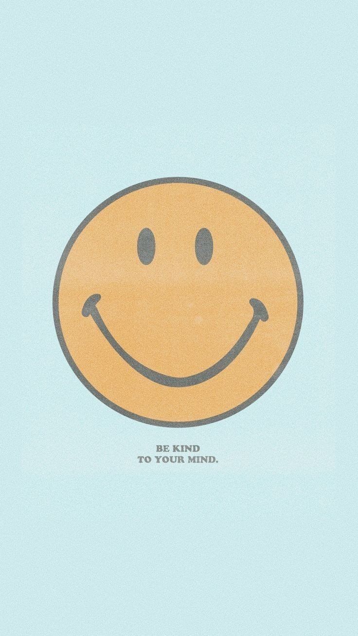 Aesthetic smile emoji Wallpaper Download