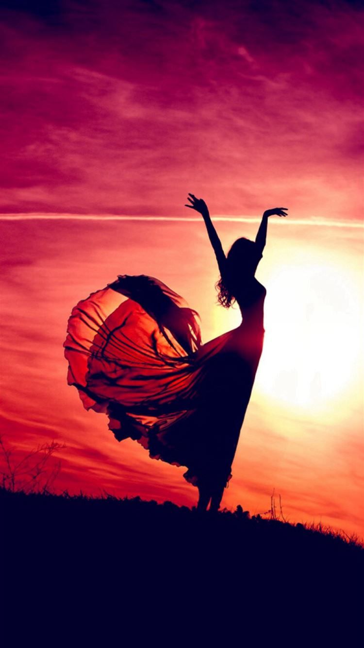 Aesthetic Dancing Sunshine Beauty Girl iPhone 8 Wallpaper Free Download