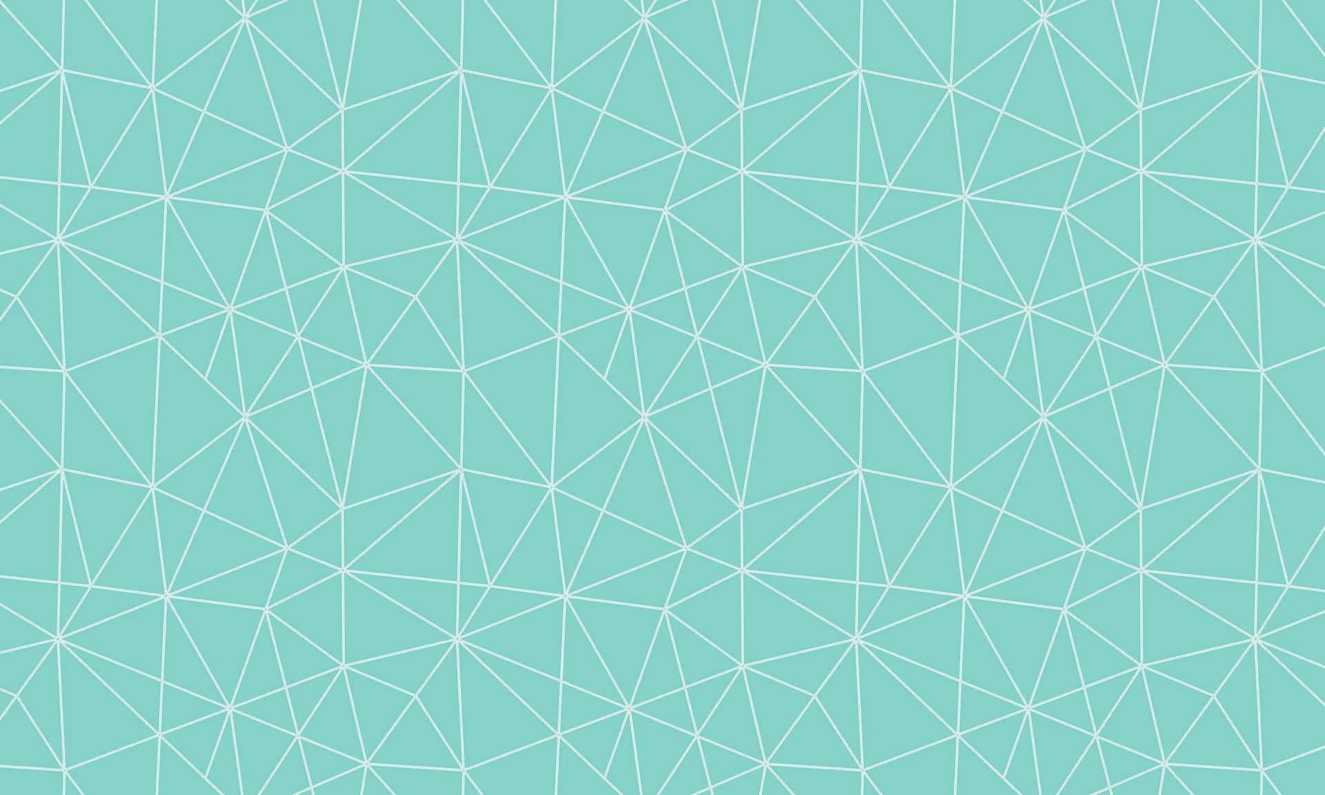 A geometric pattern of lines and shapes on a pale green background - Mint green