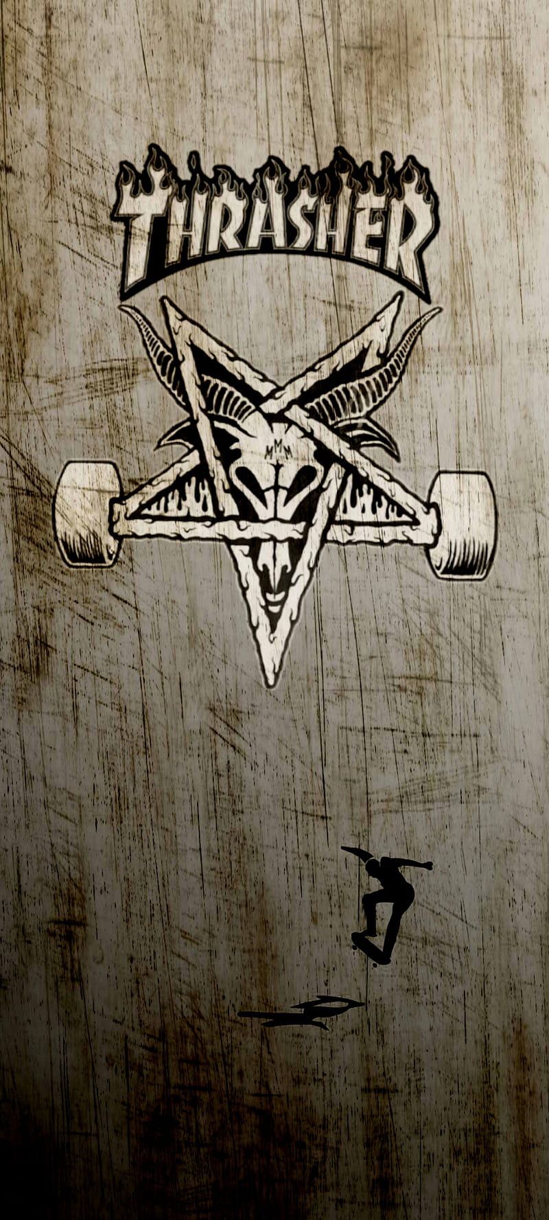 Thrasher Skate, skateboard, HD phone wallpaper