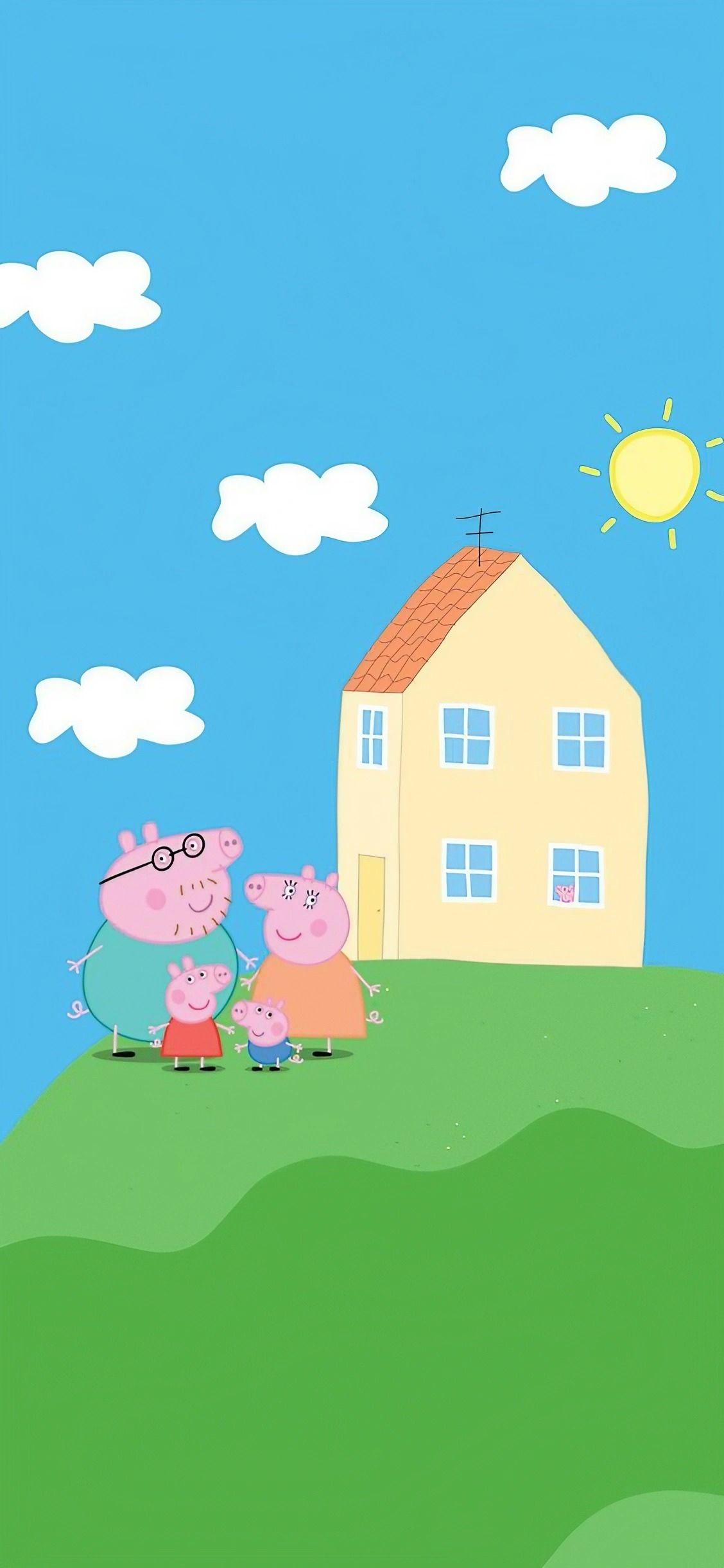 Peppa pig family Wallpaper Download