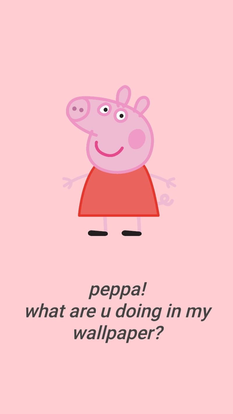 Peppa, bacon, meme, oink, peppa pig, pig, HD phone wallpaper